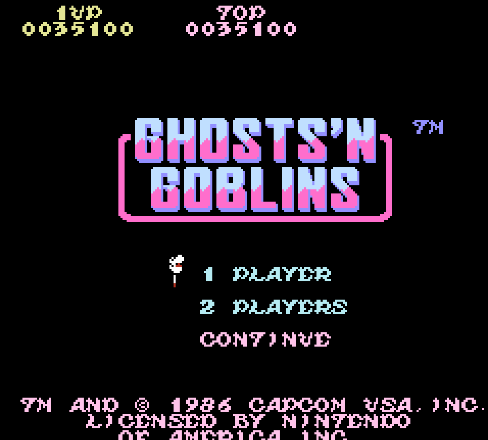 cncfreak: Ghosts N Goblins (NES/Famicom Emulated) 35,100 points on 2013-09-29 14:52:28
