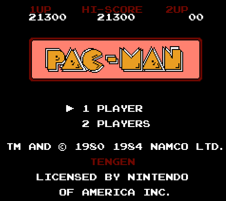cncfreak: Pac-Man (NES/Famicom Emulated) 21,300 points on 2013-09-29 18:01:39