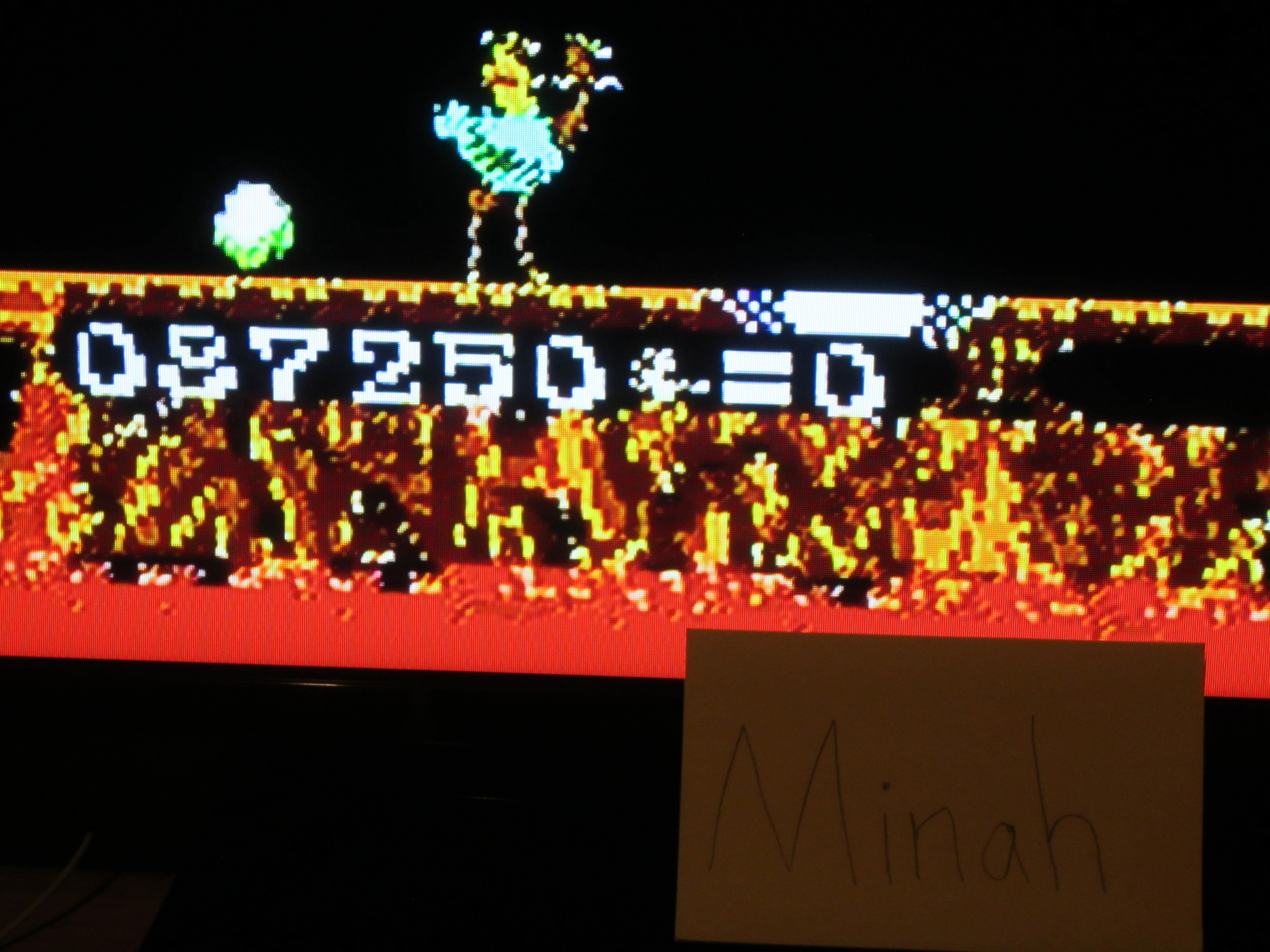 minah: Joust (NES/Famicom) 87,250 points on 2014-07-06 15:08:10