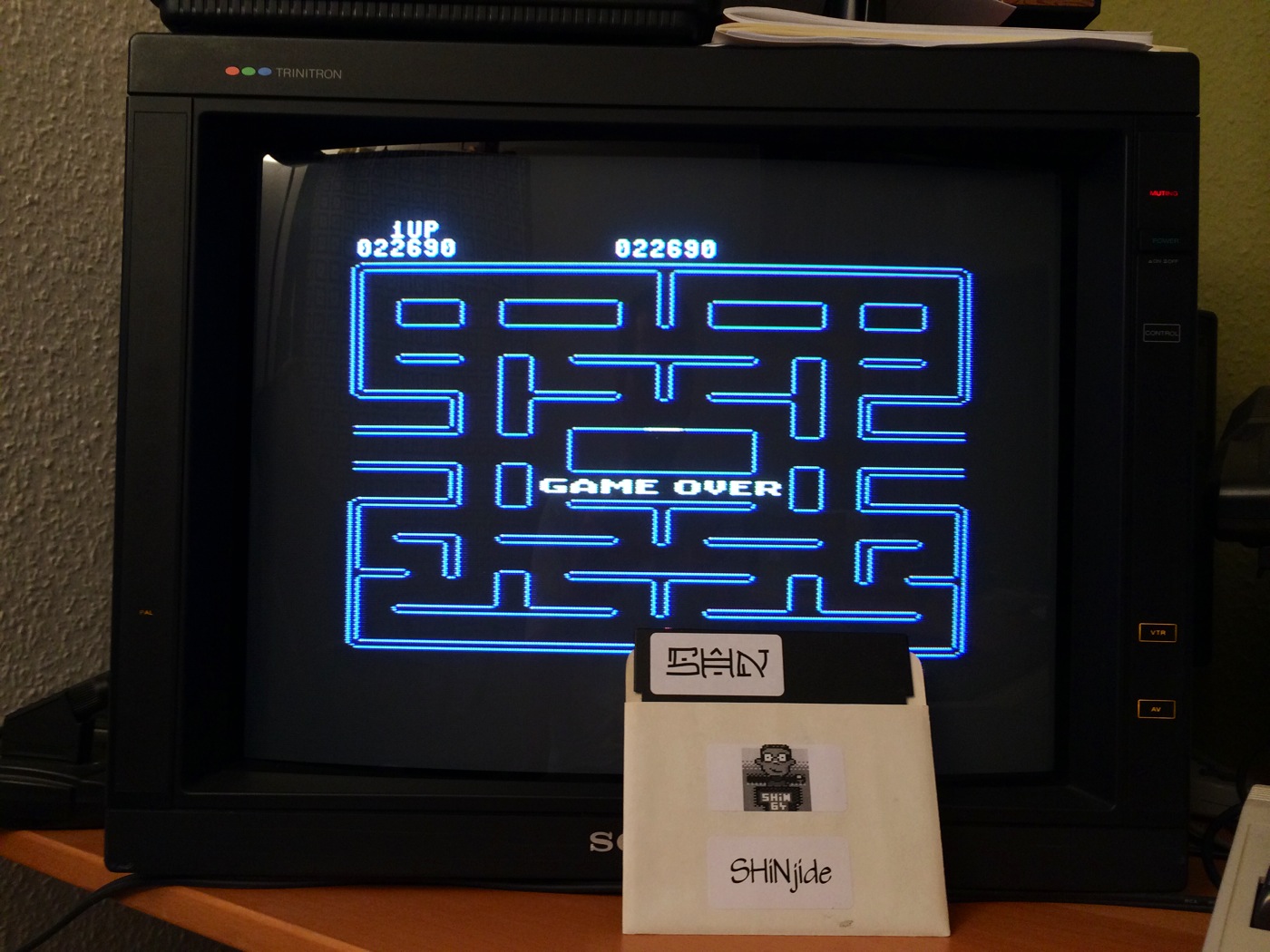SHiNjide: Pac-Man (Commodore 64) 22,690 points on 2014-07-08 12:29:51