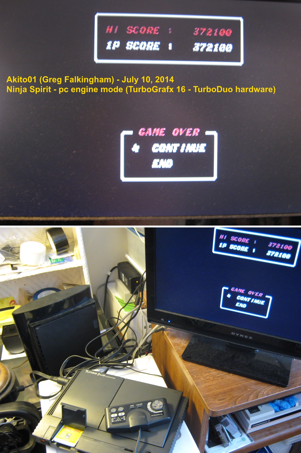 Akito01: Ninja Spirit (TurboGrafx-16/PC Engine) 372,100 points on 2014-07-10 17:07:40