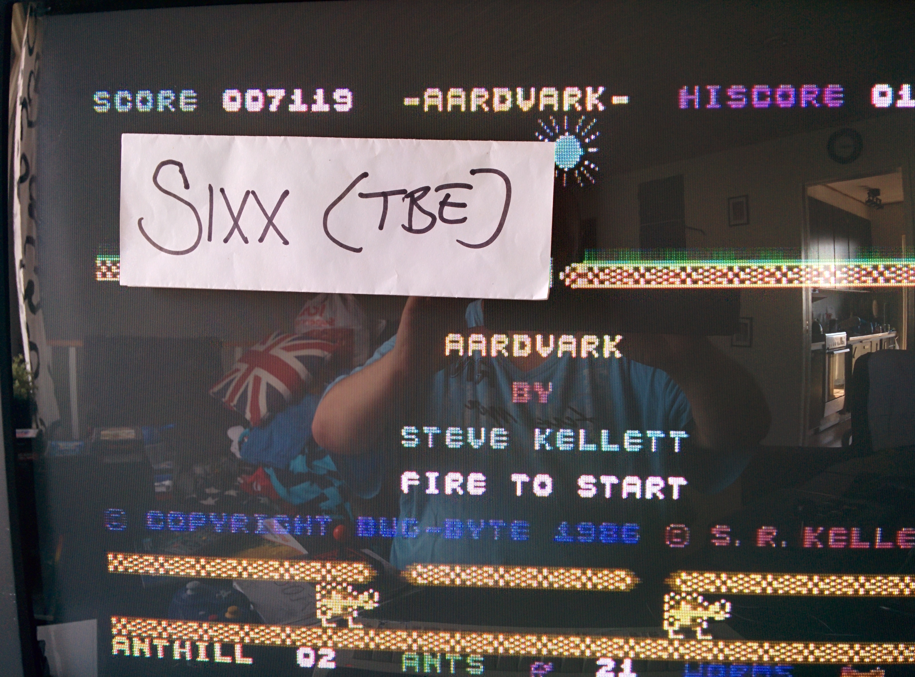 Sixx: Aardvark (Commodore 64) 7,119 points on 2014-07-12 06:44:16