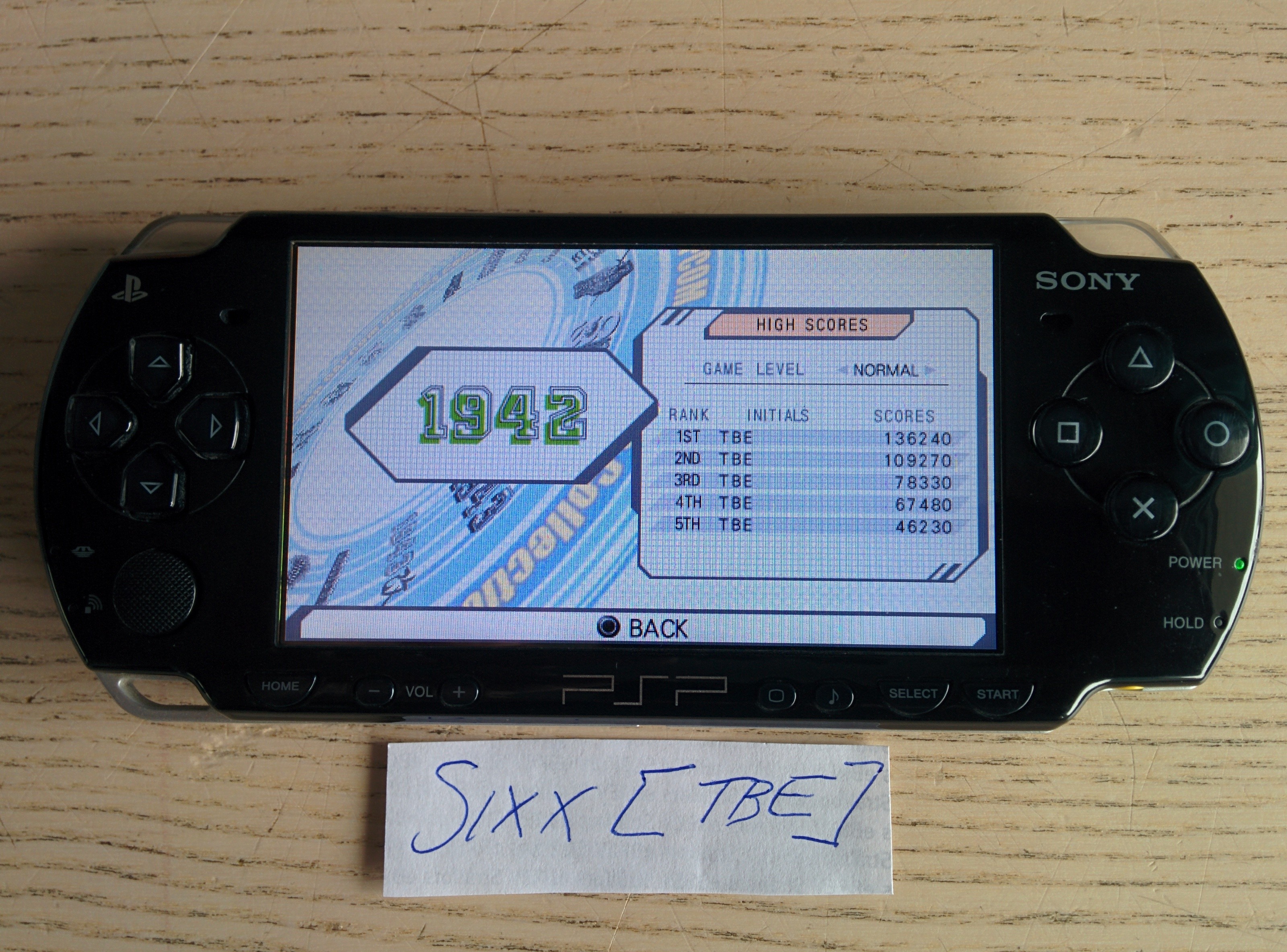 Sixx: Capcom Classics Collection Reloaded: 1942 (PSP) 136,240 points on 2014-07-13 04:56:28