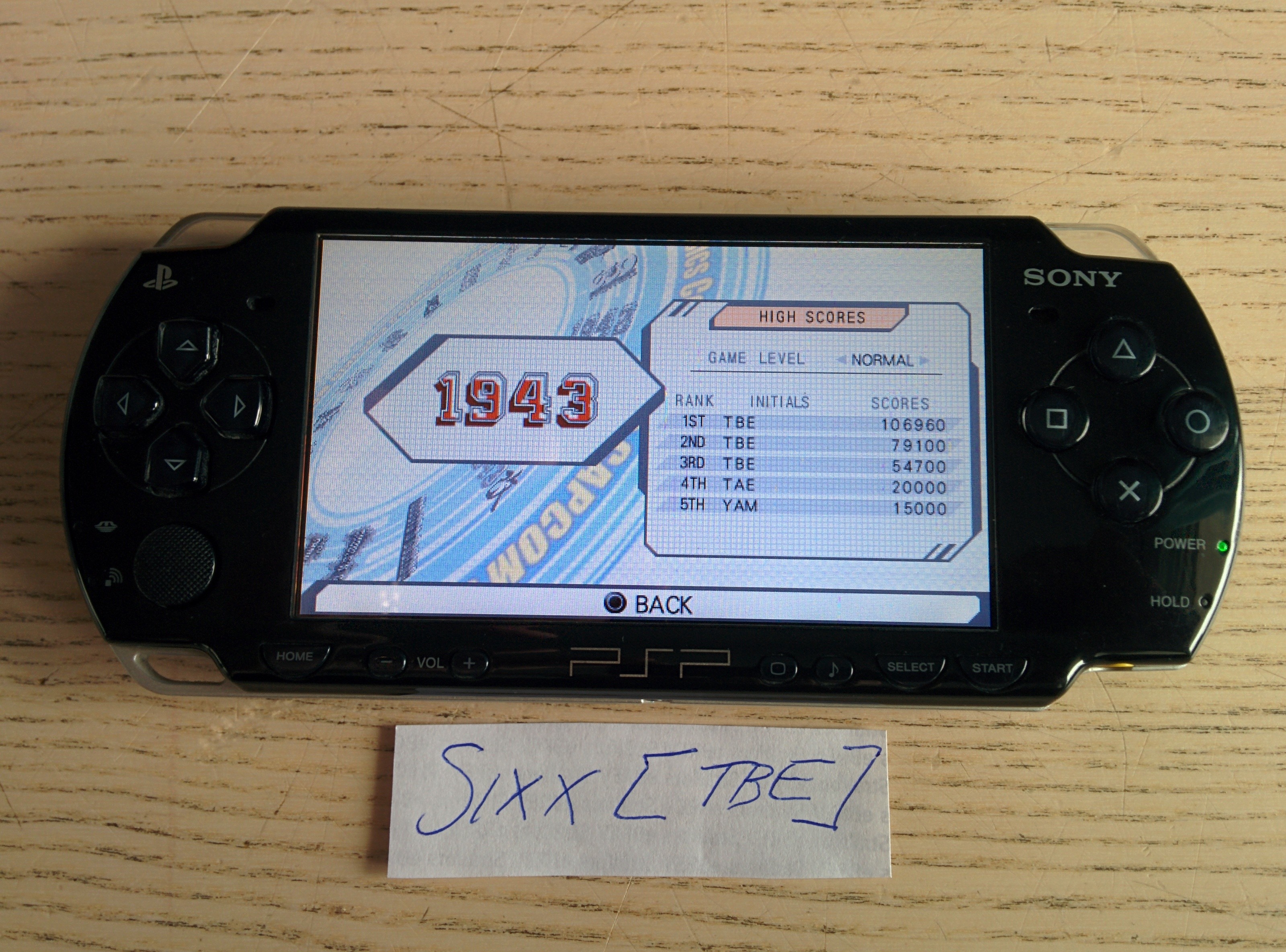 Sixx: Capcom Classics Collection Reloaded: 1943 (PSP) 106,960 points on 2014-07-13 04:58:45