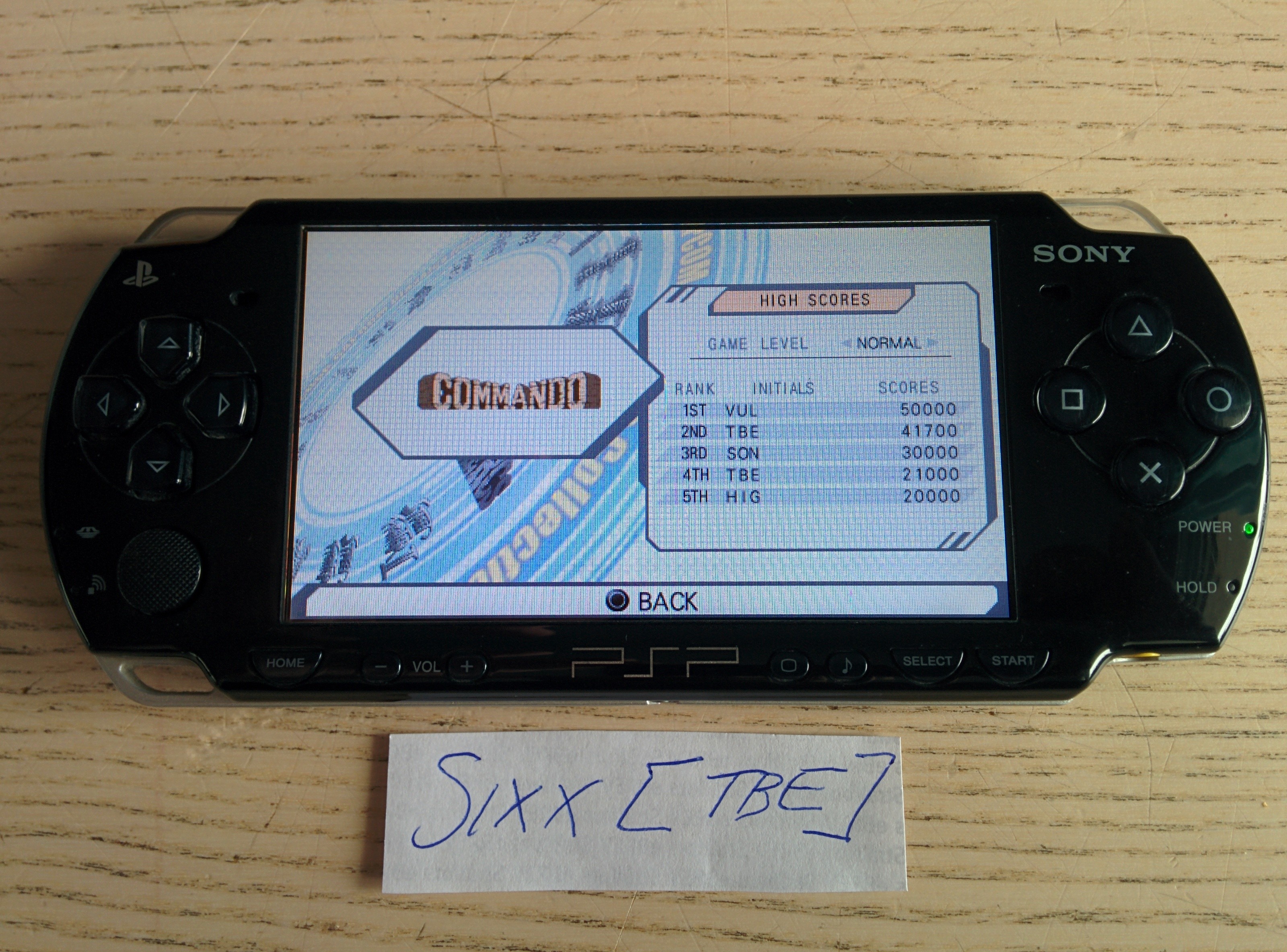 Sixx: Capcom Classics Collection Reloaded: Commando (PSP) 41,700 points on 2014-07-13 05:00:39
