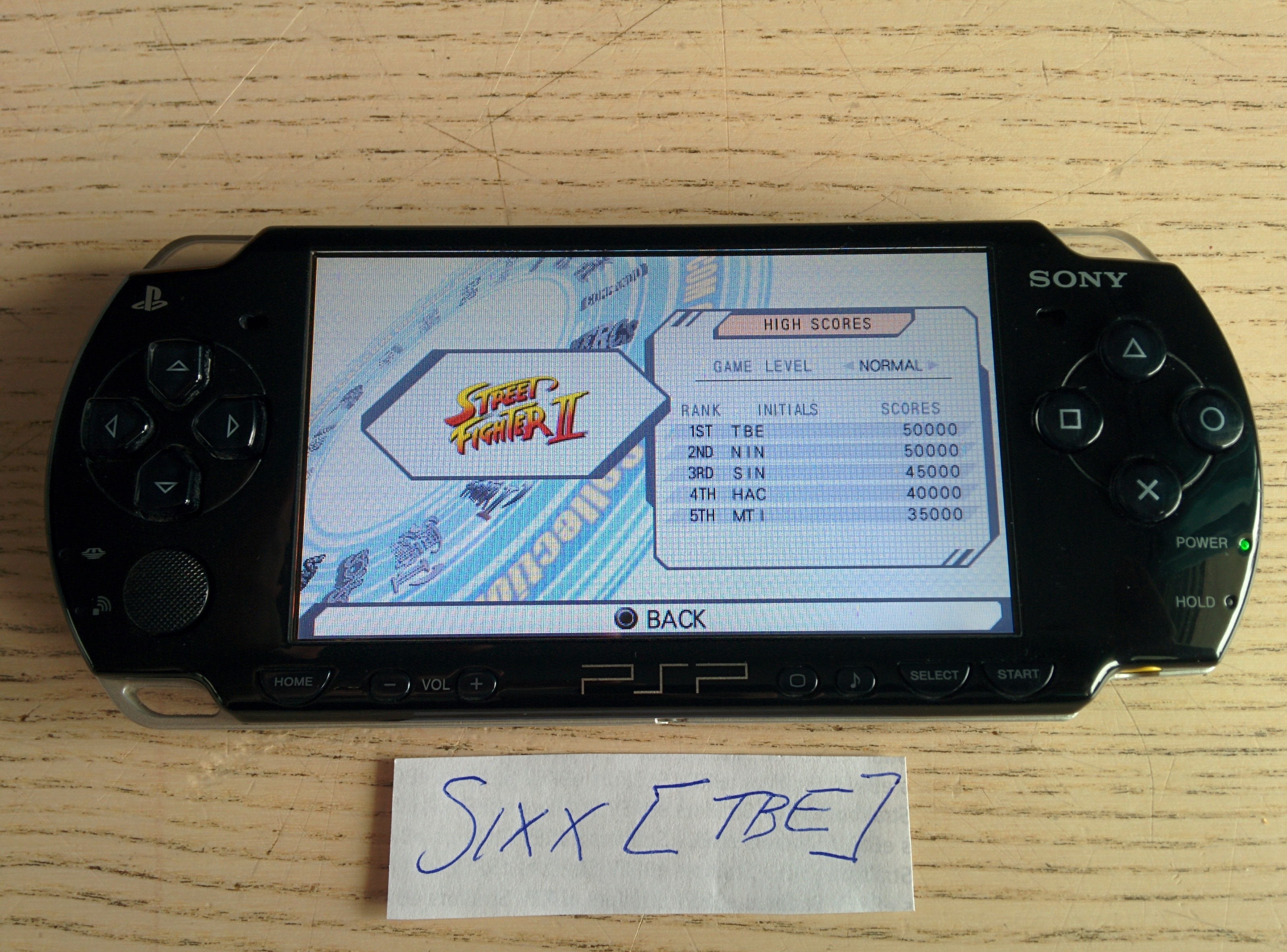 Sixx: Capcom Classics Collection Reloaded: Street Fighter II (PSP) 50,000 points on 2014-07-14 02:00:17