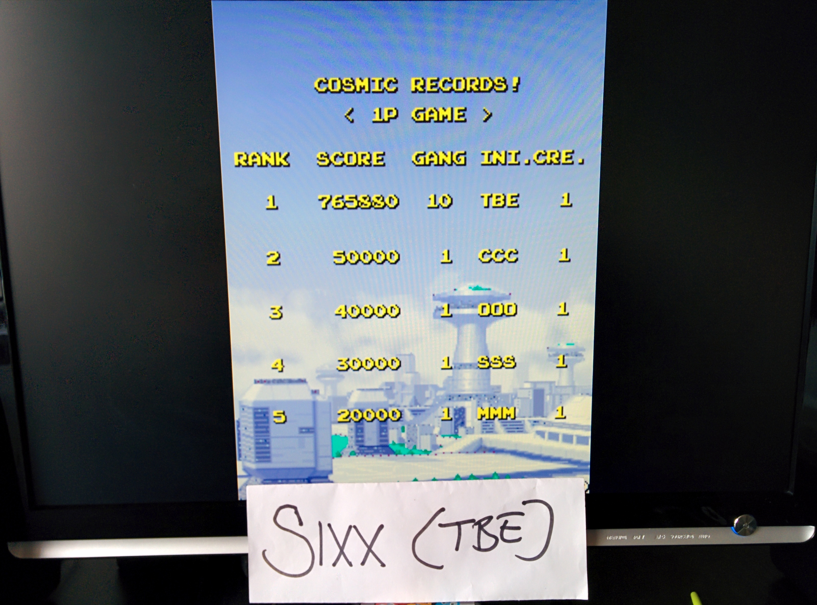Sixx: Cosmo Gang the Video [cosmogng] (Arcade Emulated / M.A.M.E.) 765,880 points on 2014-07-14 09:35:29