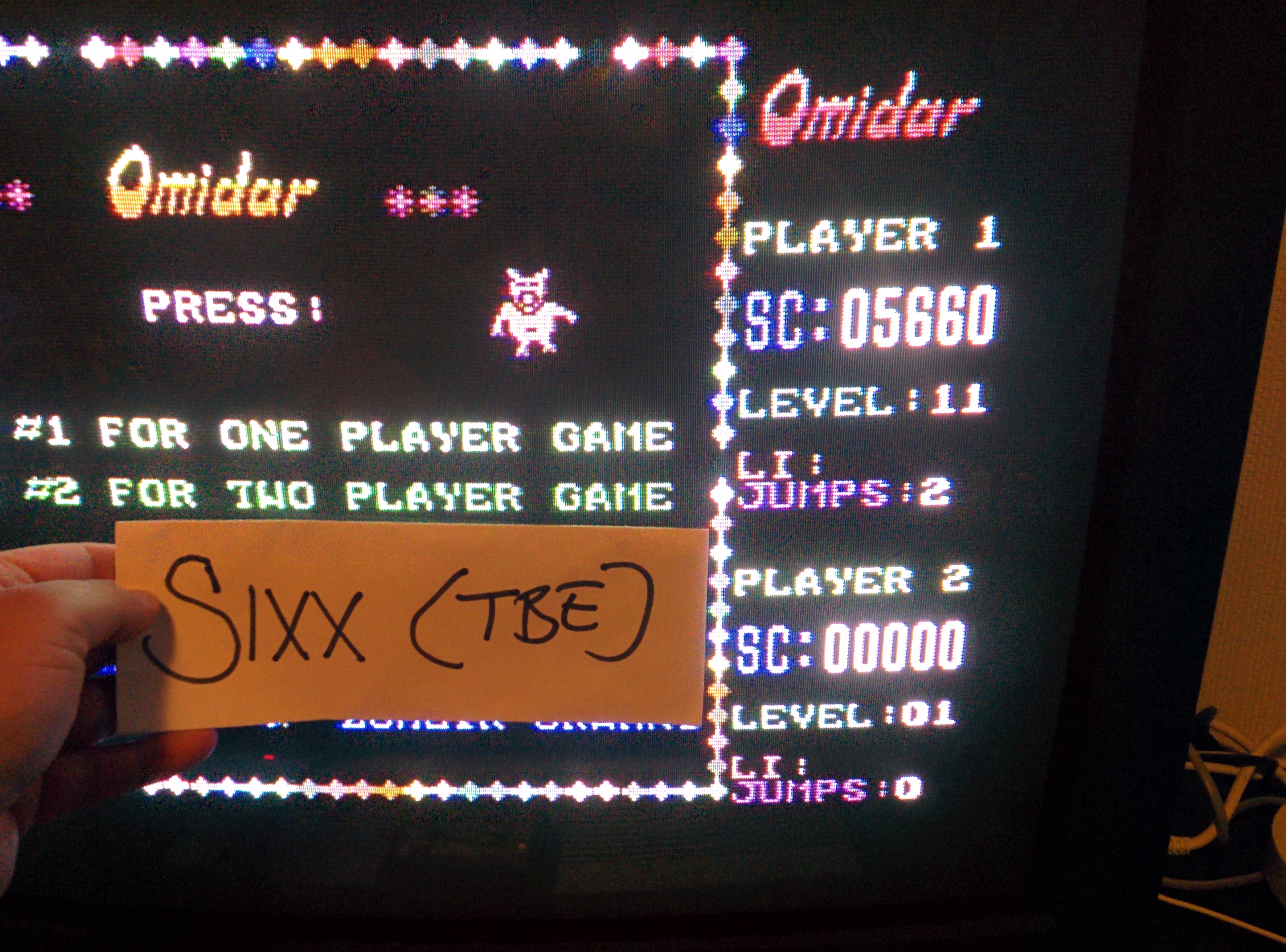 Sixx: Omidar (Commodore 64) 5,660 points on 2014-07-16 17:02:18