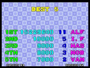 Alfredo: Bust A Move / Puzzle Bobble (Neo Geo Emulated) 15,229,640 points on 2014-07-16 19:33:00