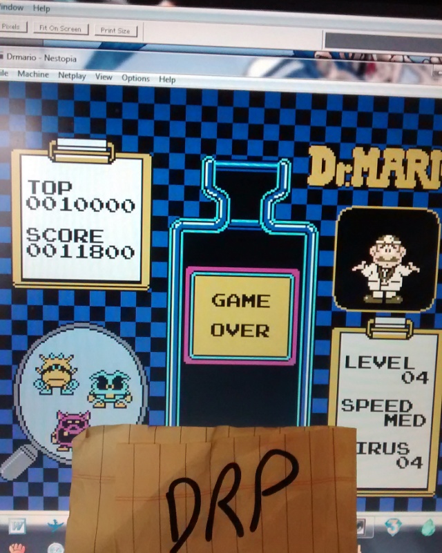 Dr. Mario 11,800 points