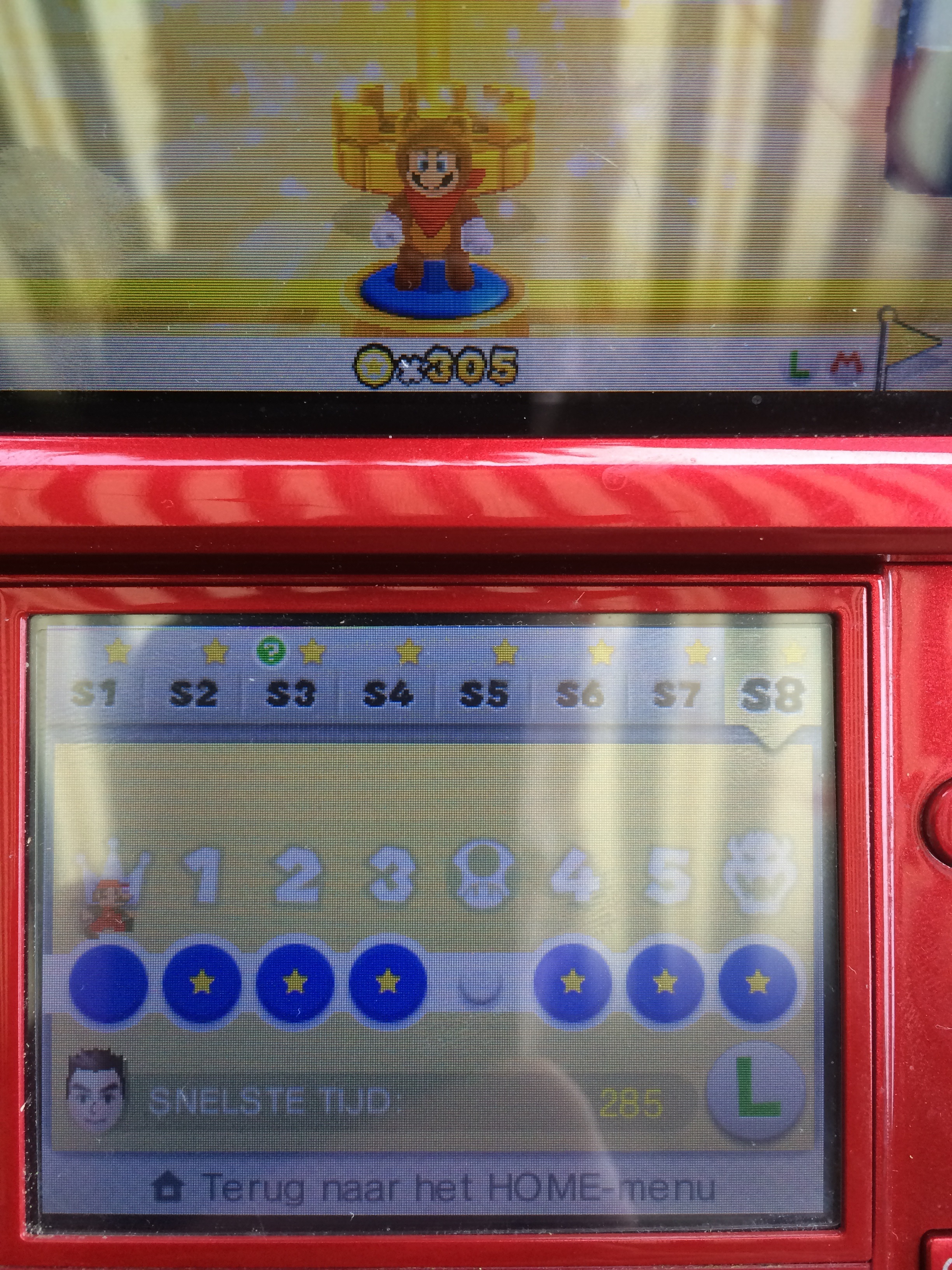 nick666101: Super Mario 3D Land: Special 8-Crown [Best Time] (Nintendo 3DS) 285 points on 2014-07-19 18:30:12