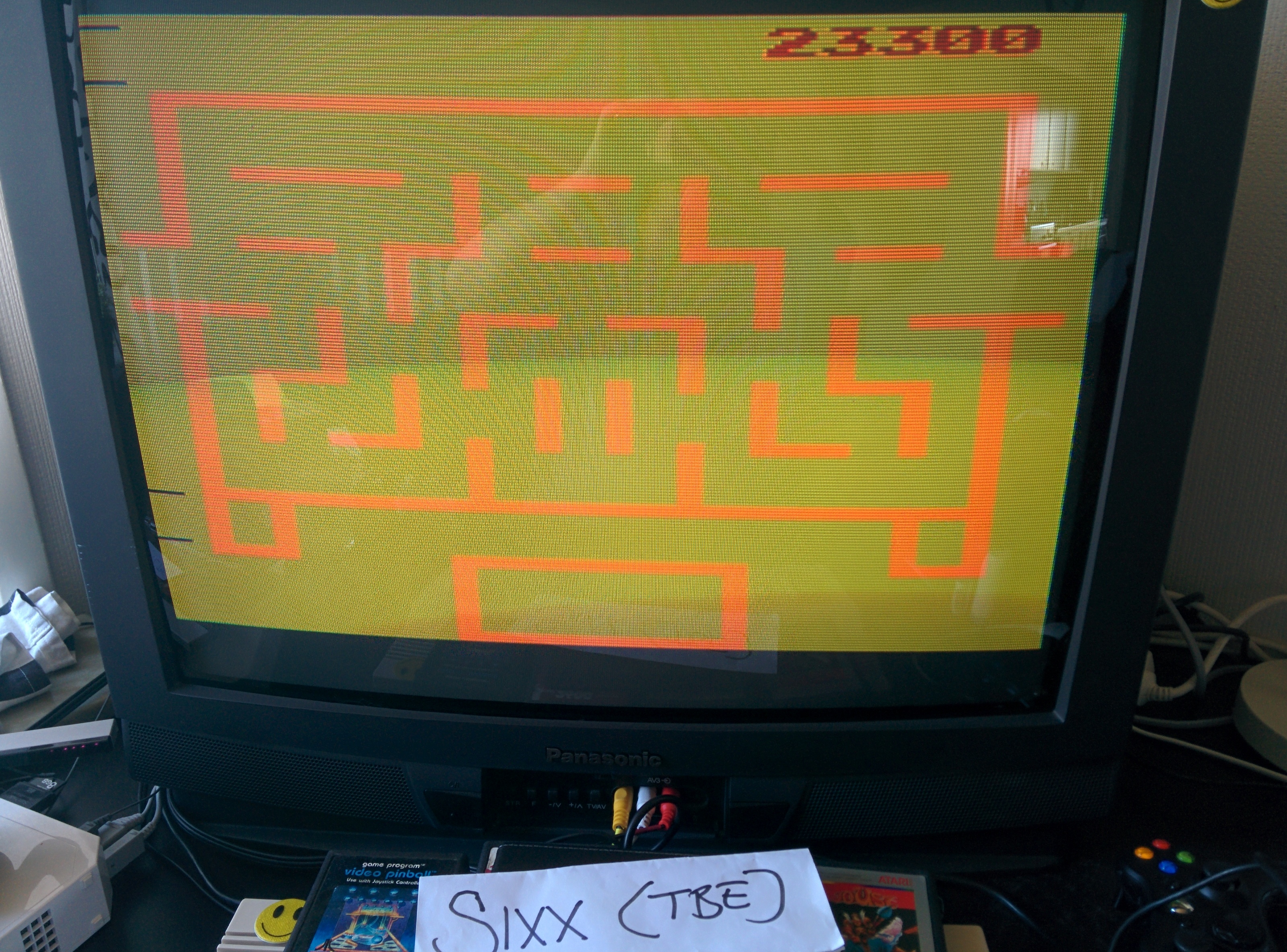 Sixx: Wizard of Wor (Atari 2600 Emulated Novice/B Mode) 23,300 points on 2014-07-22 05:32:23