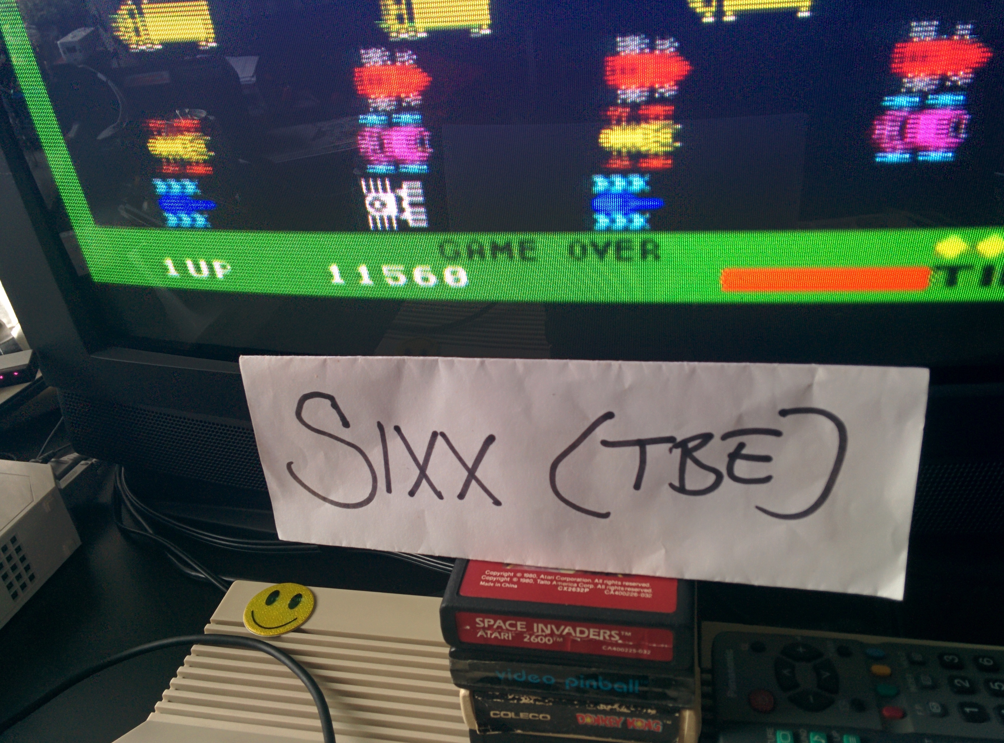 Sixx: Frogger (Colecovision Emulated) 11,560 points on 2014-07-26 09:24:48