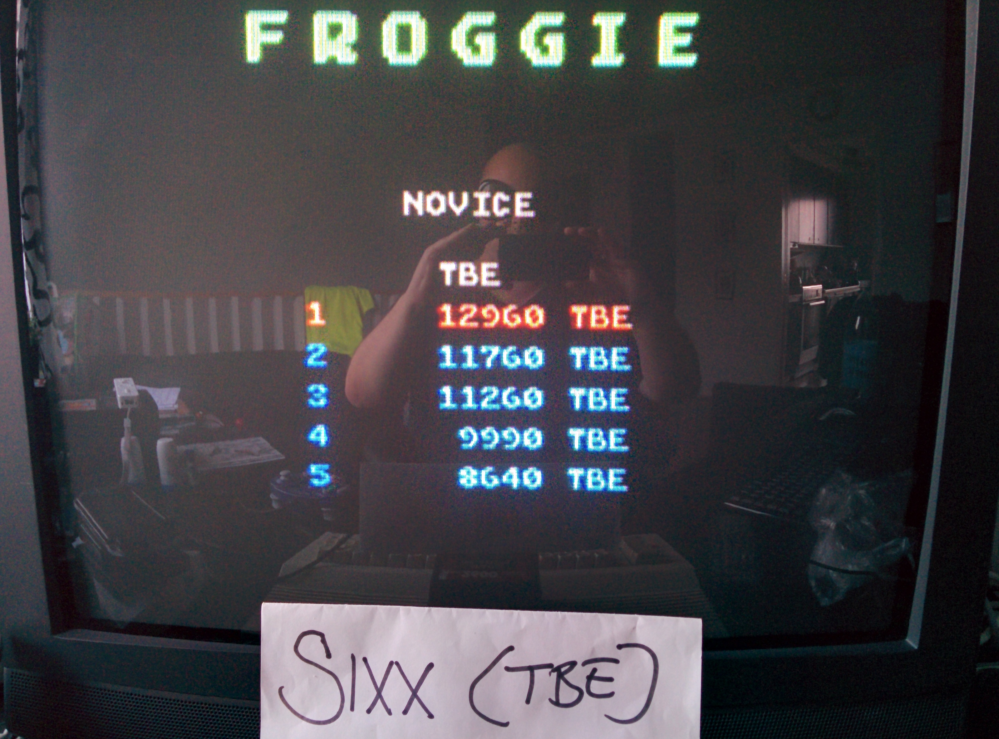 Sixx: Froggie (Atari 7800 Emulated) 12,960 points on 2014-07-27 12:51:57
