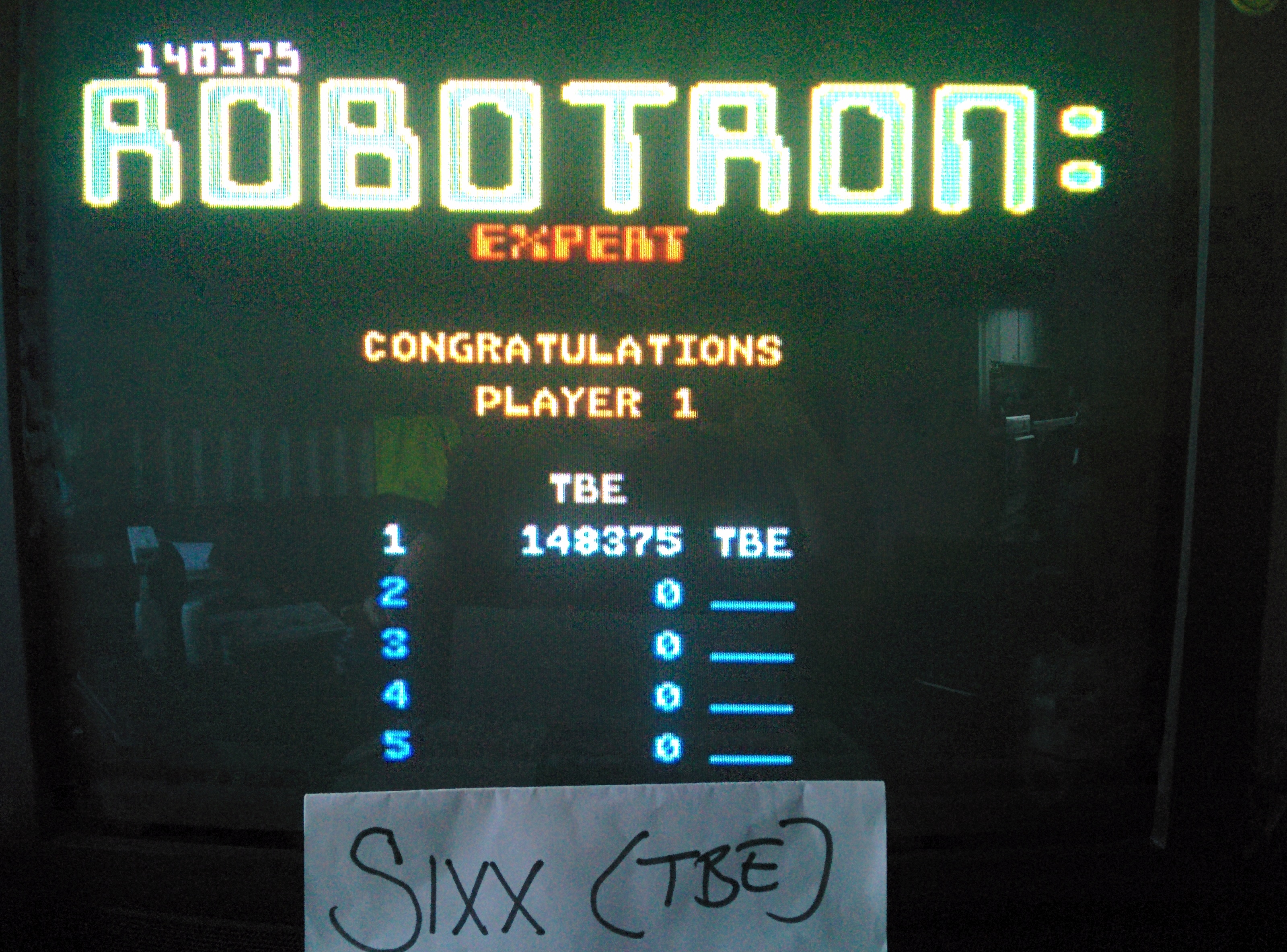 Sixx: Robotron 2084: Expert (Atari 7800 Emulated) 148,375 points on 2014-07-27 13:33:56