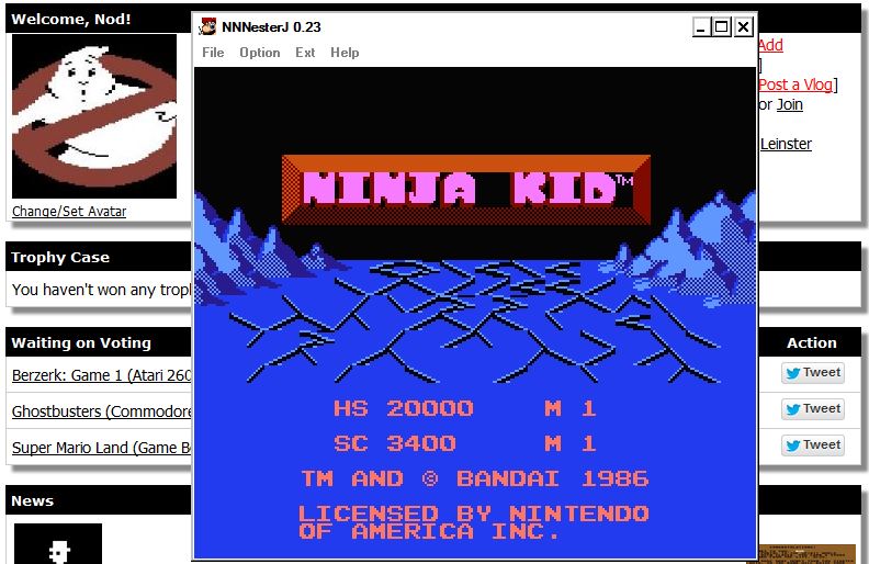 Nod: Ninja Kid (NES/Famicom Emulated) 3,400 points on 2014-07-27 15:58:15