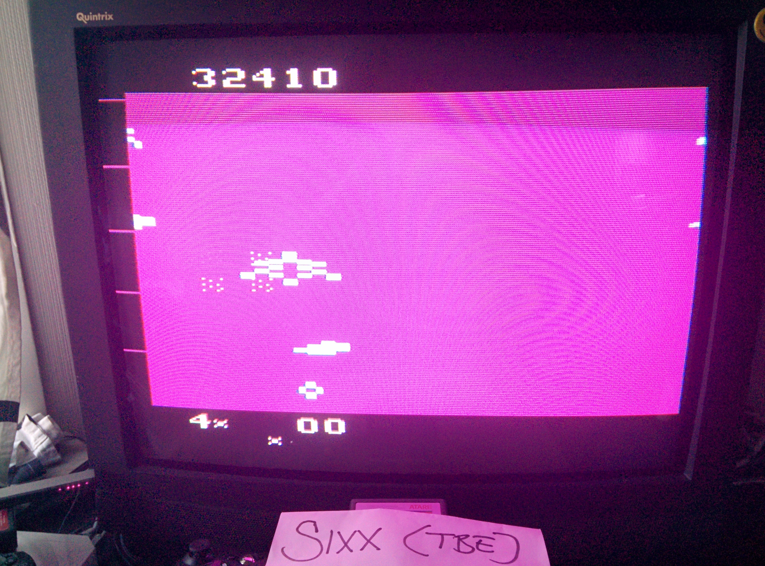 Sixx: Astrowar / Meteor Defense / Kampf im Asteroiden-GÃ¼rtel (Atari 2600 Emulated Novice/B Mode) 32,410 points on 2014-07-28 13:36:57