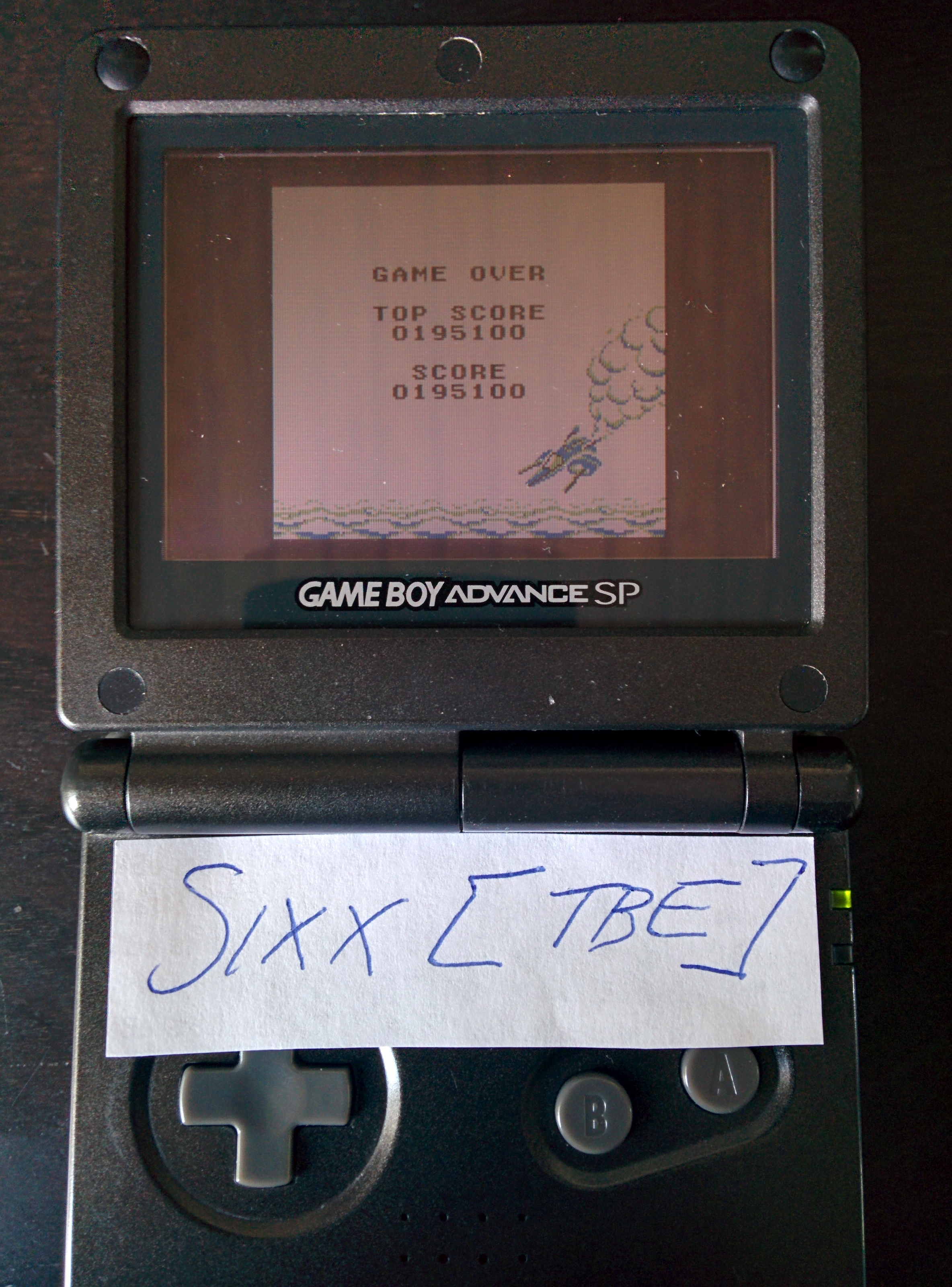 Sixx: Solar Striker (Game Boy) 195,100 points on 2014-07-29 05:06:53