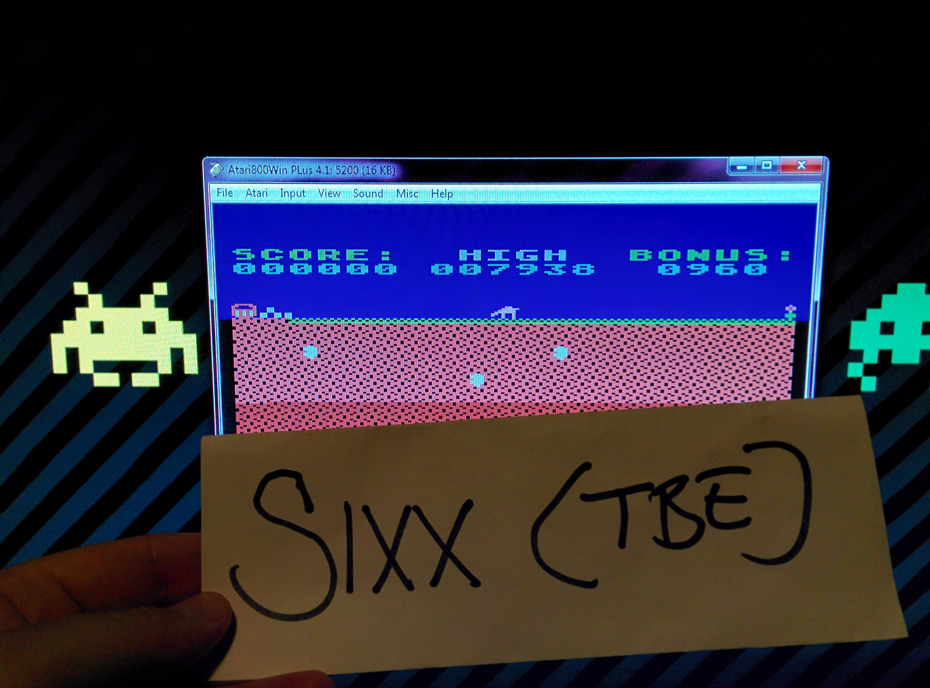 Sixx: Anteater (Atari 5200 Emulated) 7,938 points on 2014-08-08 15:59:46
