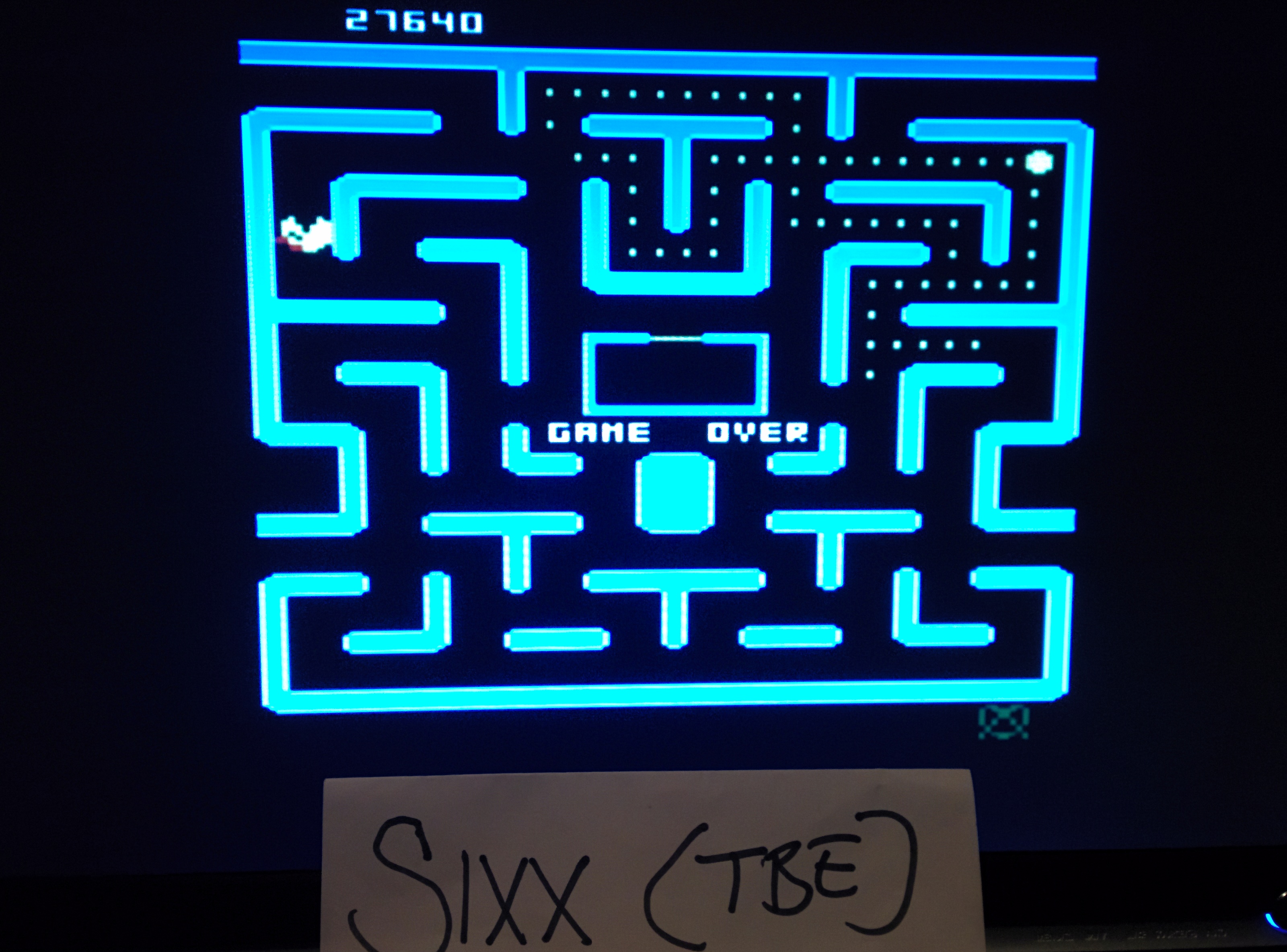 Sixx: Ms. Pac-Man (Atari 400/800/XL/XE Emulated) 27,640 points on 2014-08-10 14:40:18