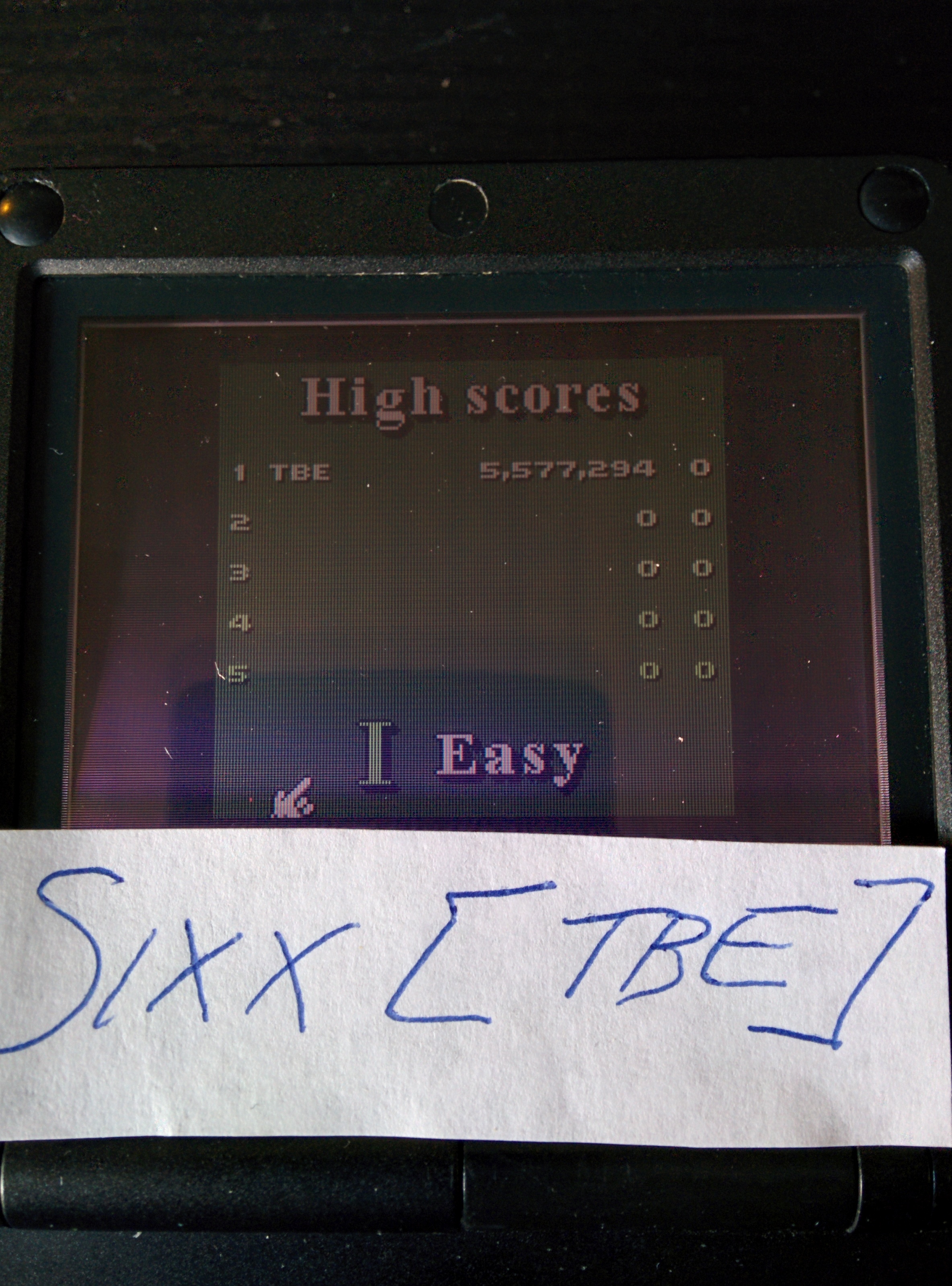 Sixx: 3D Ultra Pinball Thrillride: Easy (Game Boy Color) 5,577,294 points on 2014-08-18 11:38:01