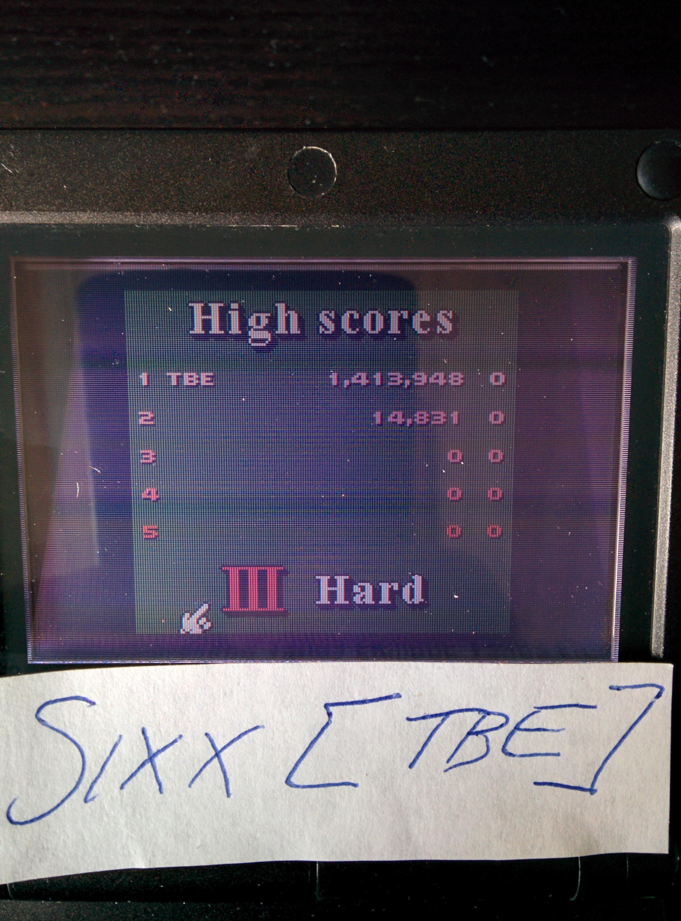 Sixx: 3D Ultra Pinball Thrillride: Hard (Game Boy Color) 1,413,948 points on 2014-08-18 11:40:27