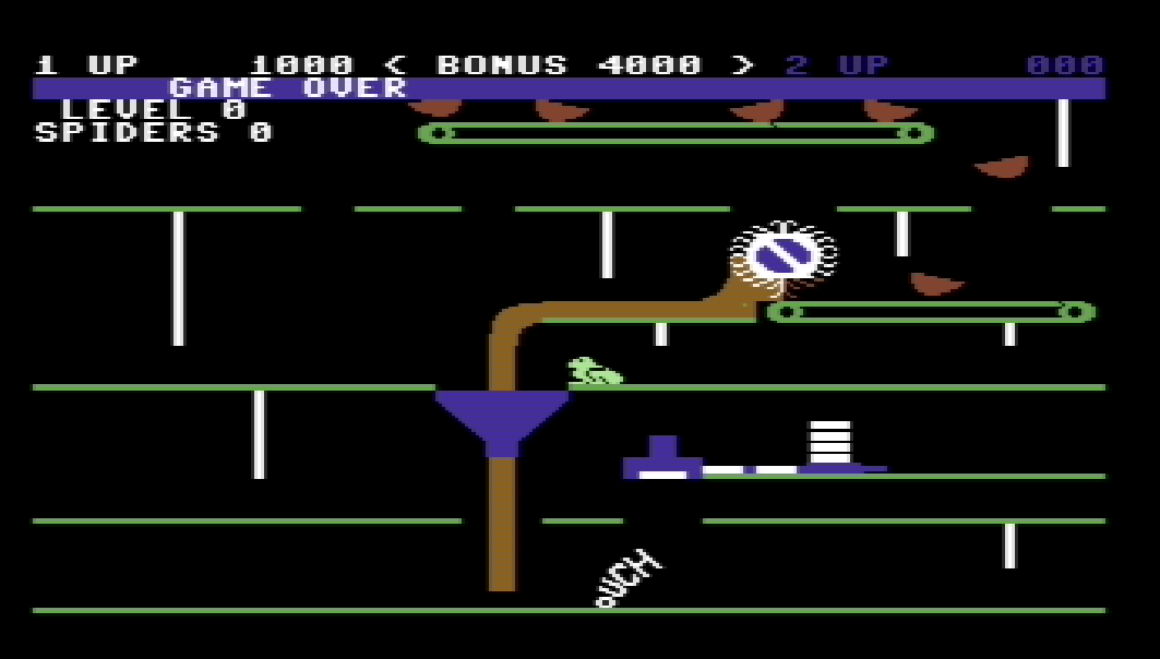 cncfreak: Apple Cider Spider: Level 0 (Commodore 64 Emulated) 1,000 points on 2013-10-01 18:42:54