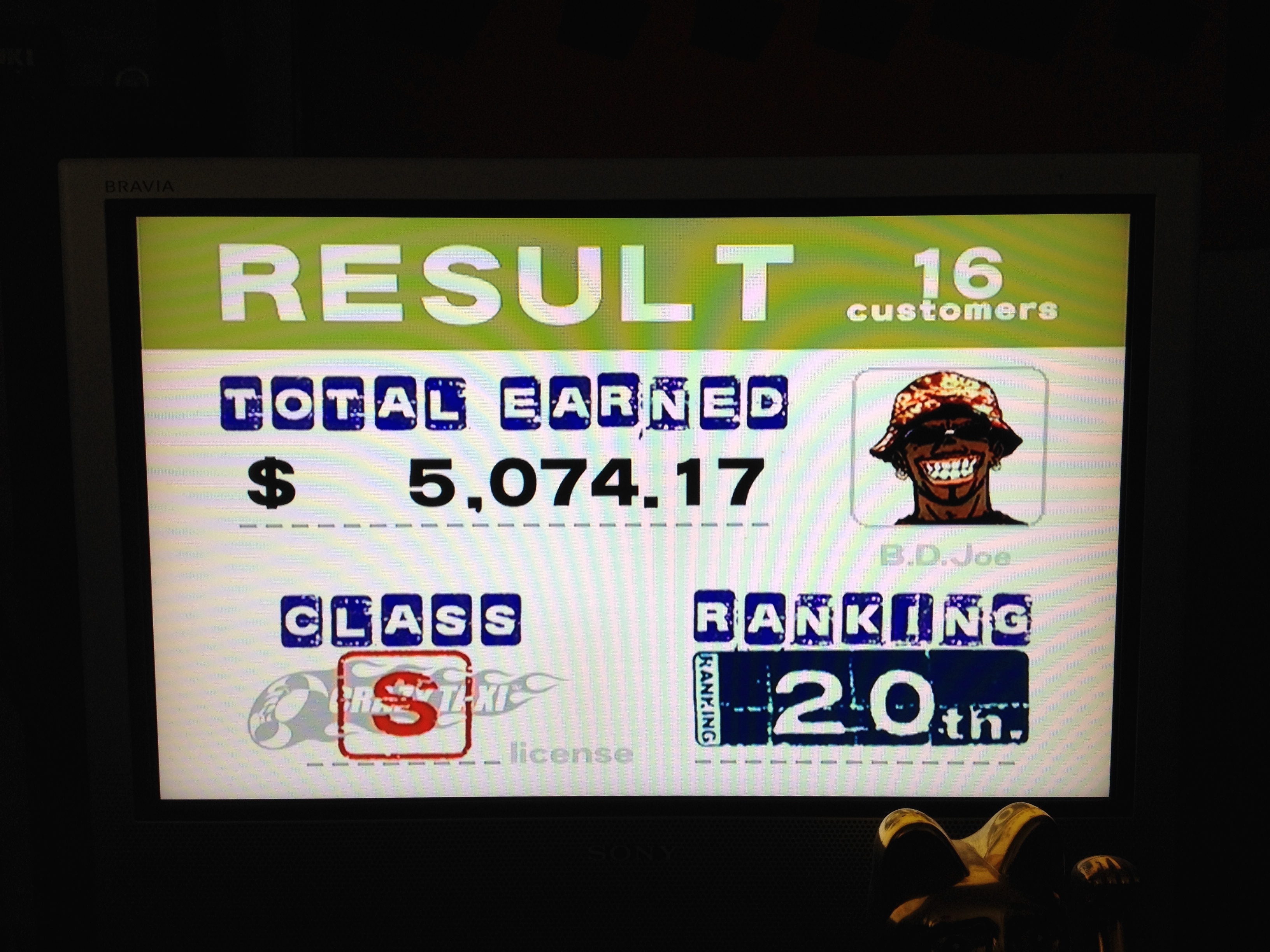 Crazy Taxi 5,074 points