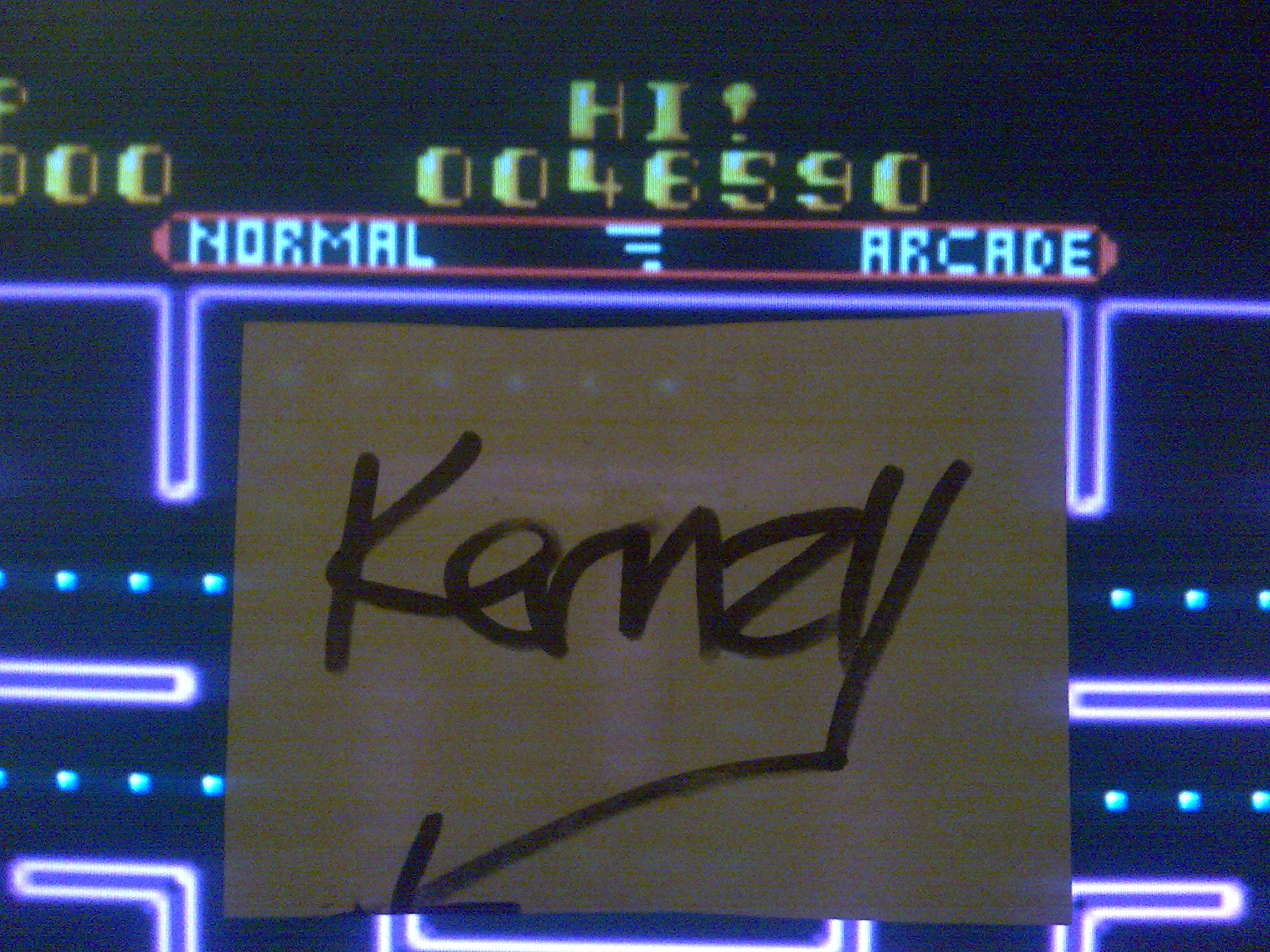 Ms. Pac-Man 46,590 points