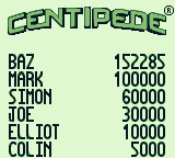 Centipede 152,285 points