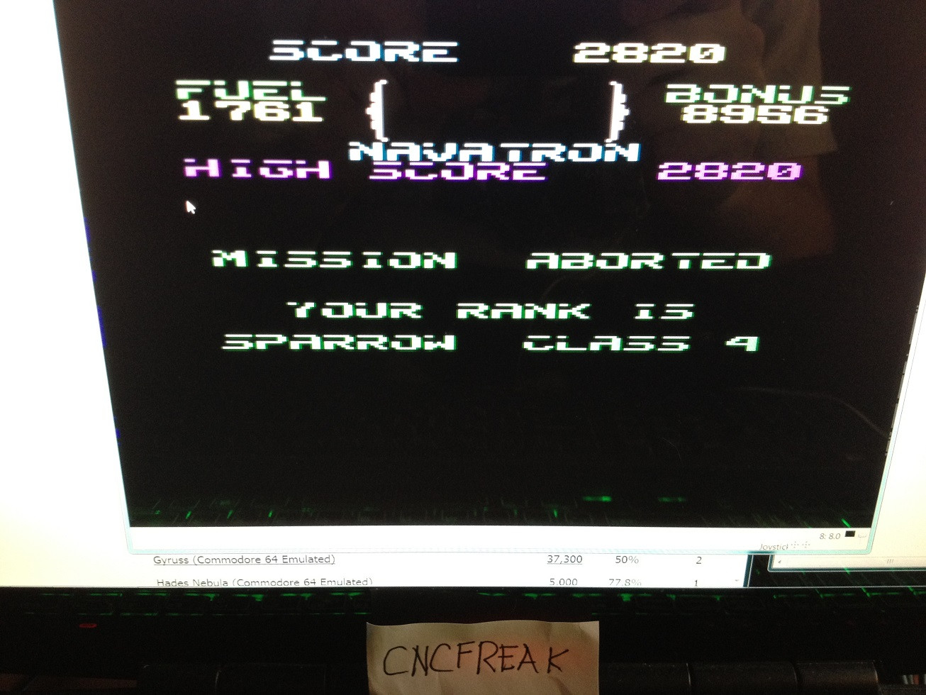 cncfreak: Fort Apocalypse (Commodore 64 Emulated) 2,820 points on 2013-10-04 07:25:36