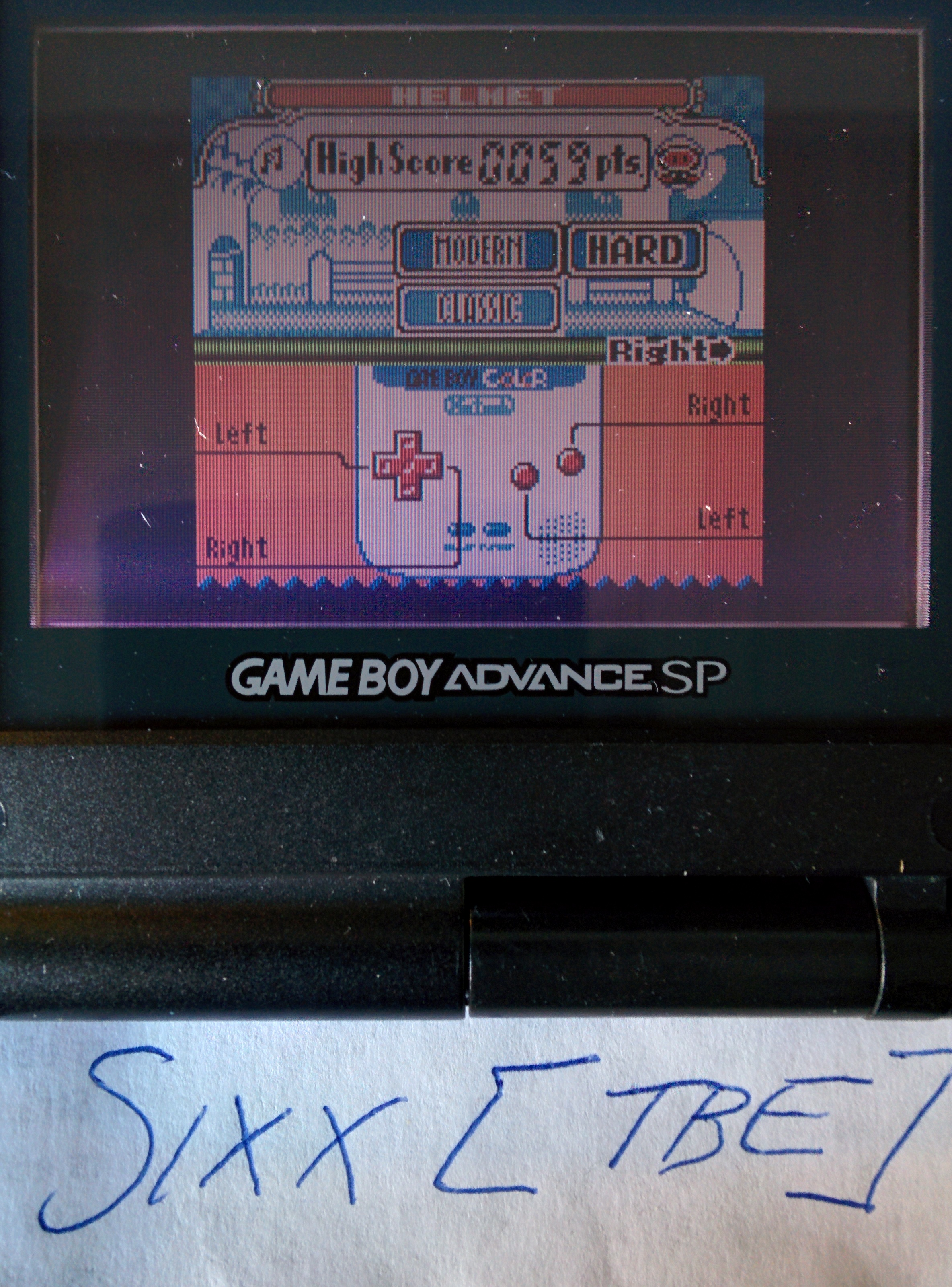 Sixx: Game & Watch Gallery 2: Helmet: Modern: Hard (Game Boy Color) 59 points on 2014-09-01 01:48:34