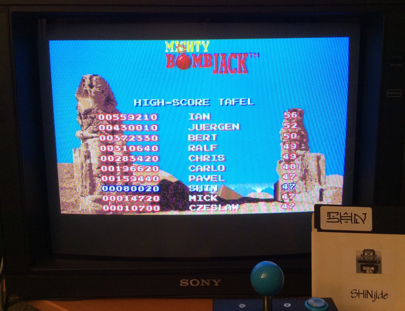SHiNjide: Mighty Bomb Jack (Amiga) 80,020 points on 2014-09-09 15:47:36