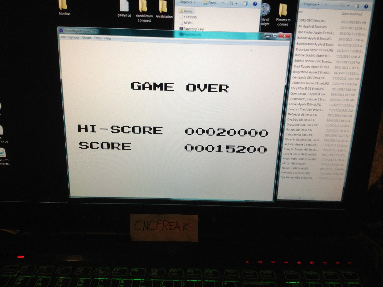 cncfreak: Operation C (Game Boy Emulated) 15,200 points on 2013-10-05 16:55:53