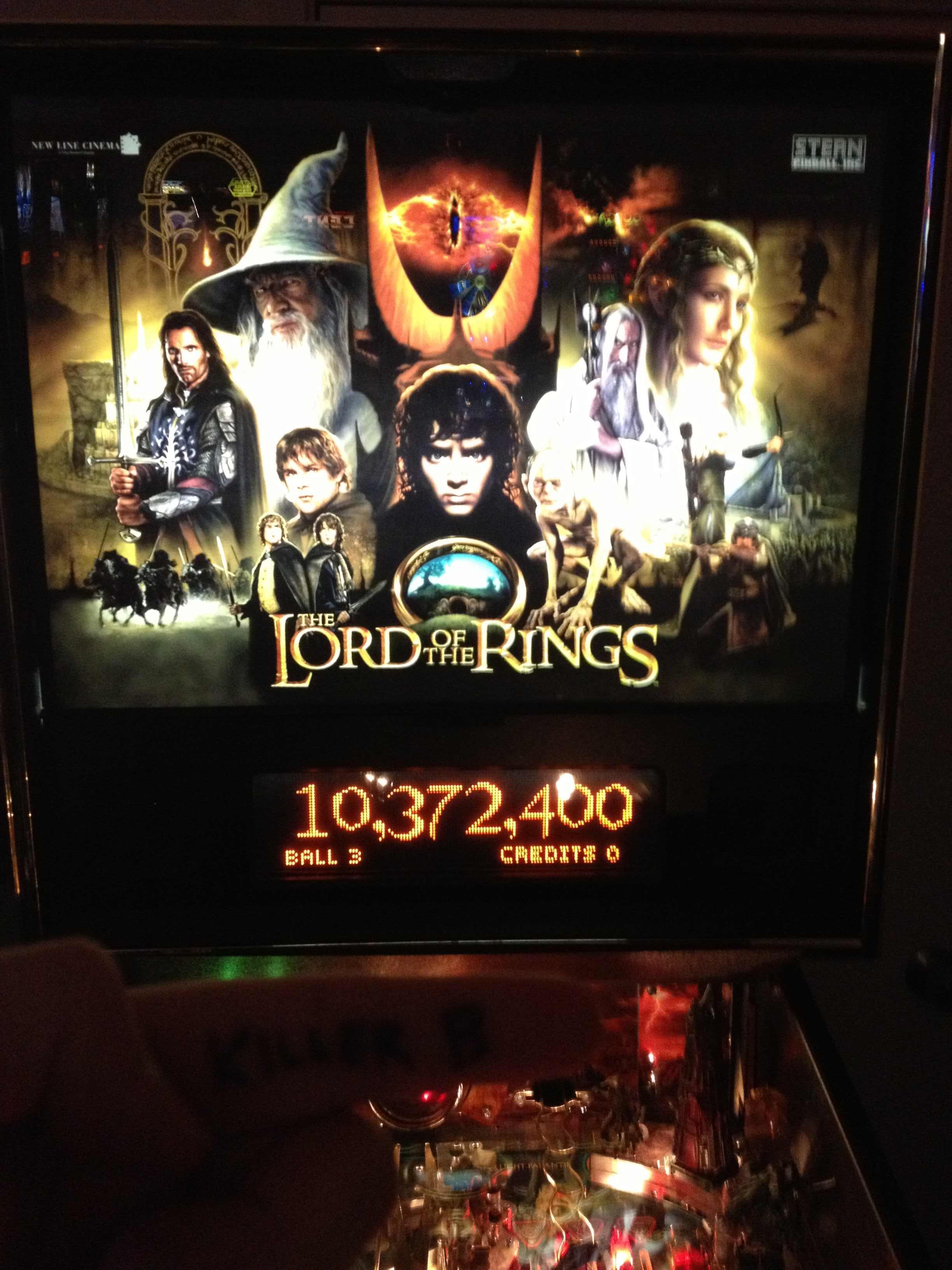 The Lord of the Rings 10,372,400 points