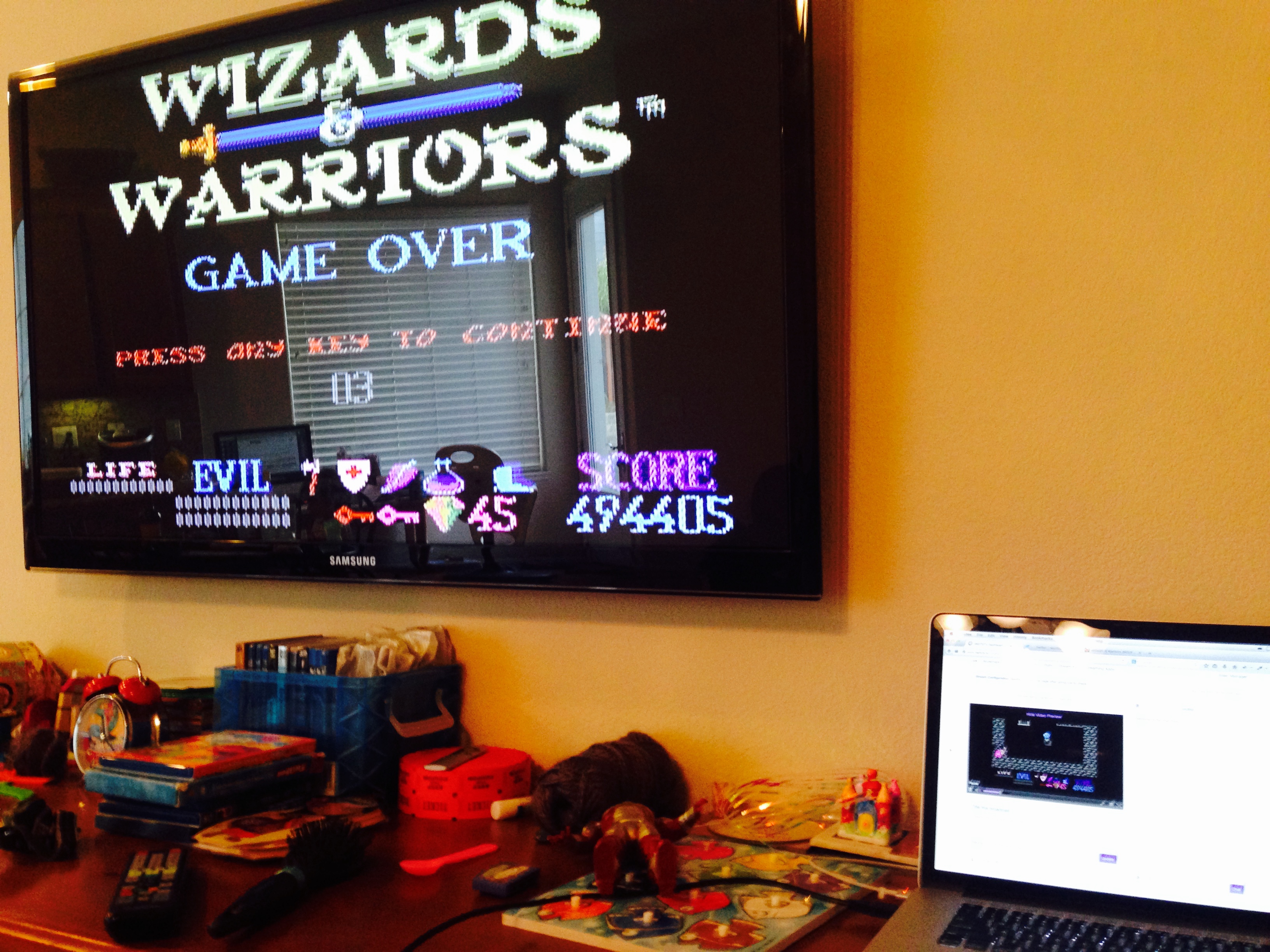 sndtst: Wizards & Warriors (NES/Famicom) 494,405 points on 2014-09-26 18:21:46