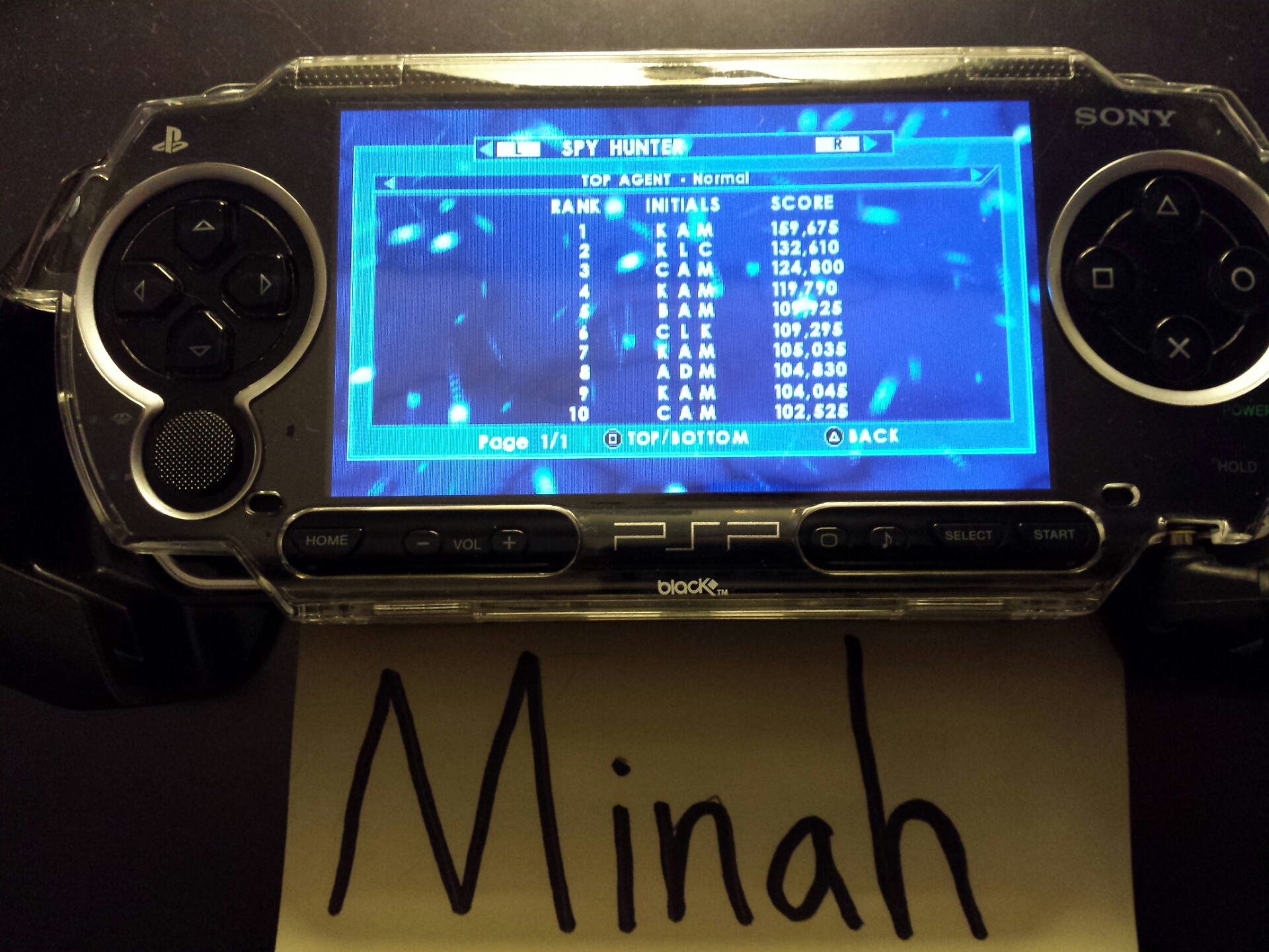 minah: Midway Arcade Treasures: Extended Play: Spy Hunter (PSP) 159,675 points on 2014-10-04 21:21:43