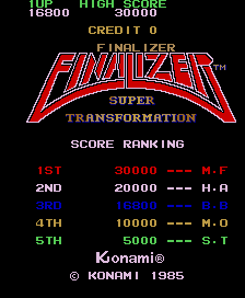 BarryBloso: Finalizer - Super Transformation [finalizr] (Arcade Emulated / M.A.M.E.) 16,800 points on 2014-10-10 03:52:30