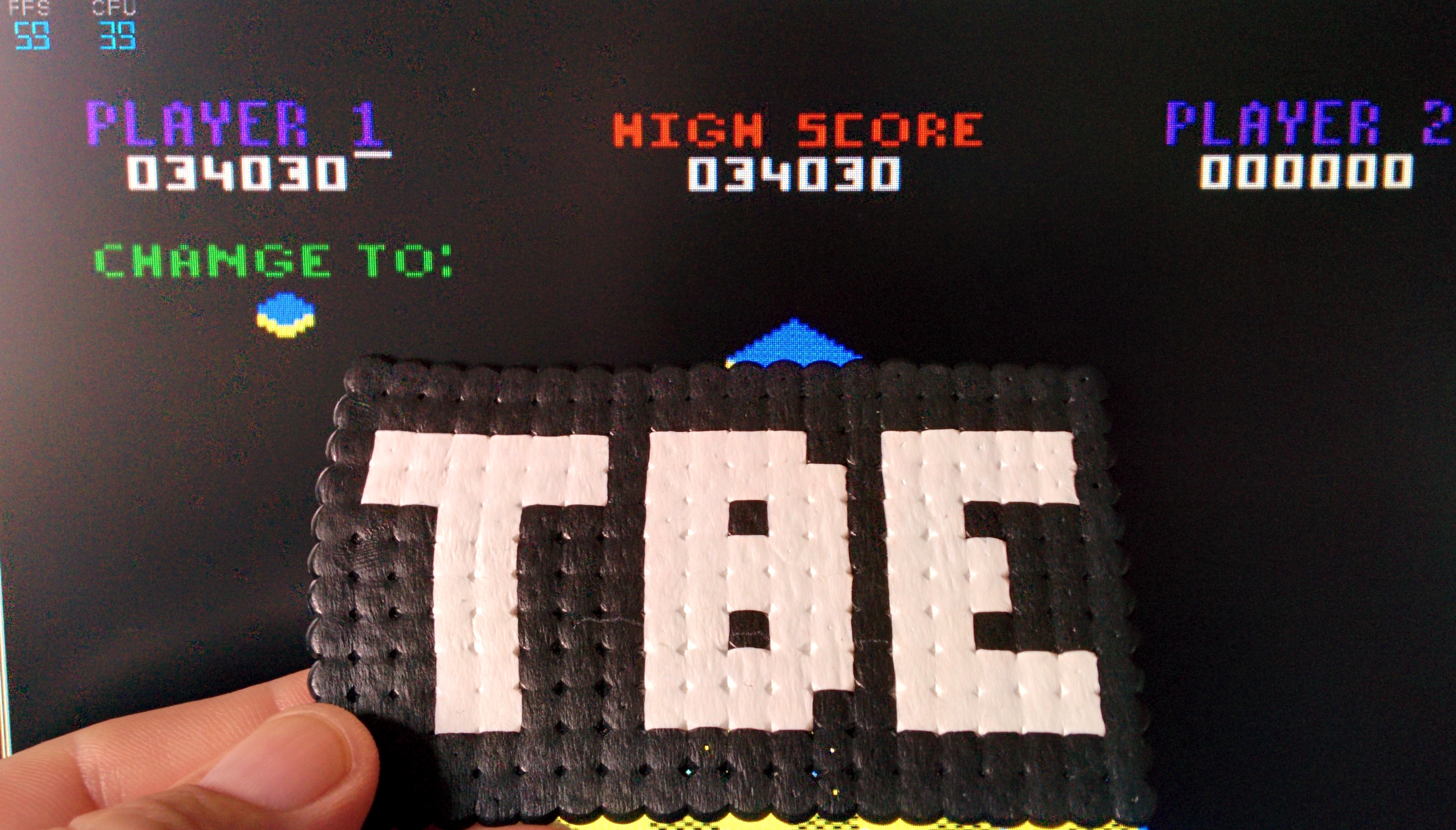 Sixx: Q-Bert [Game 1] (Atari 400/800/XL/XE Emulated) 34,030 points on 2014-10-18 05:34:14