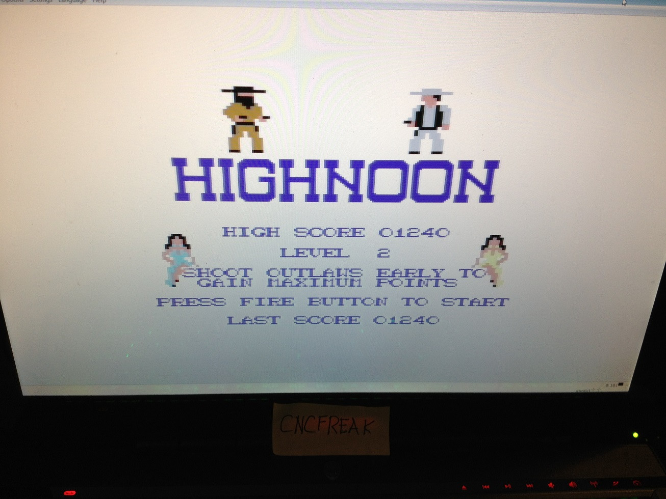 cncfreak: Highnoon (Commodore 64 Emulated) 1,240 points on 2013-10-13 21:00:17