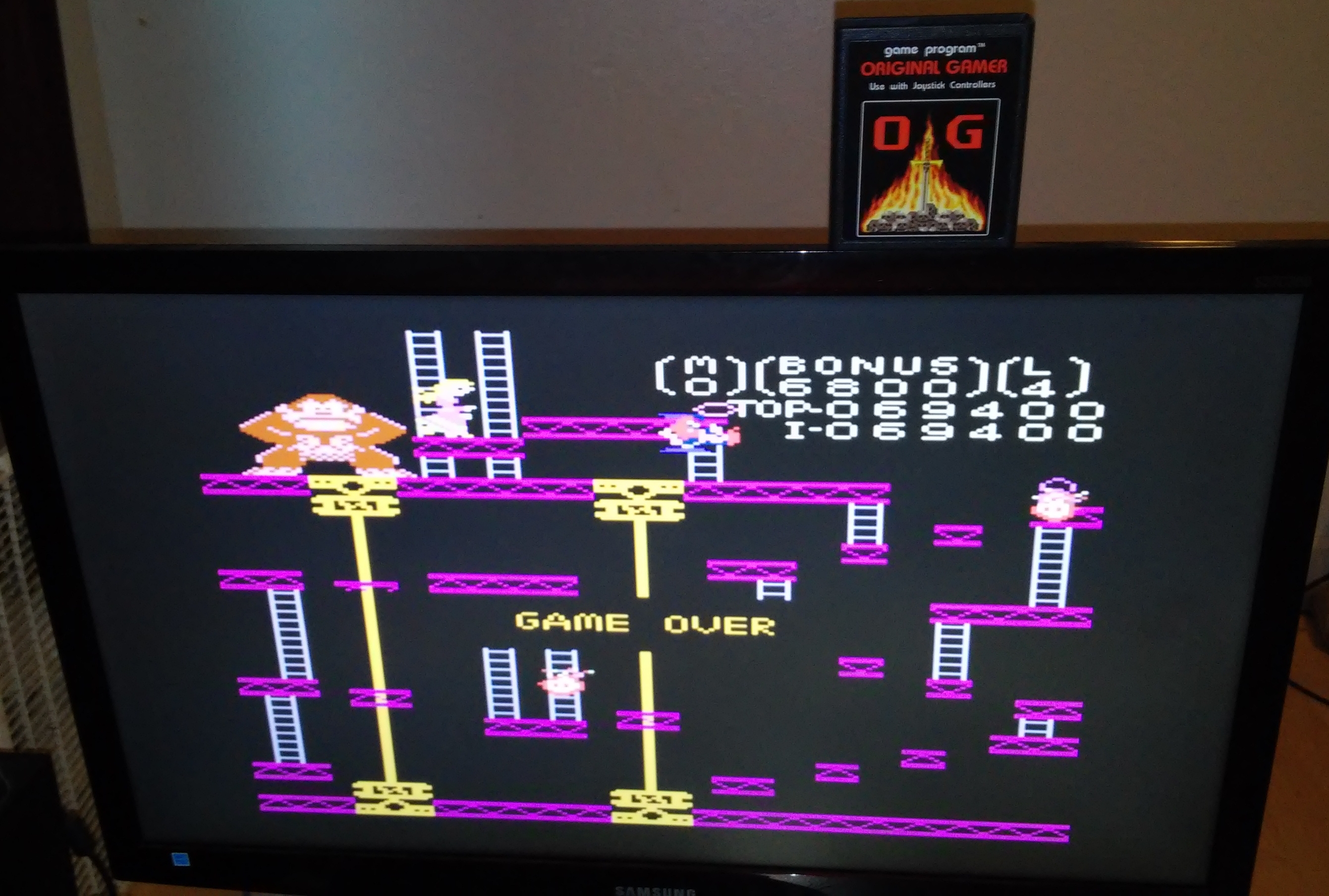 Donkey Kong: Standard 69,400 points