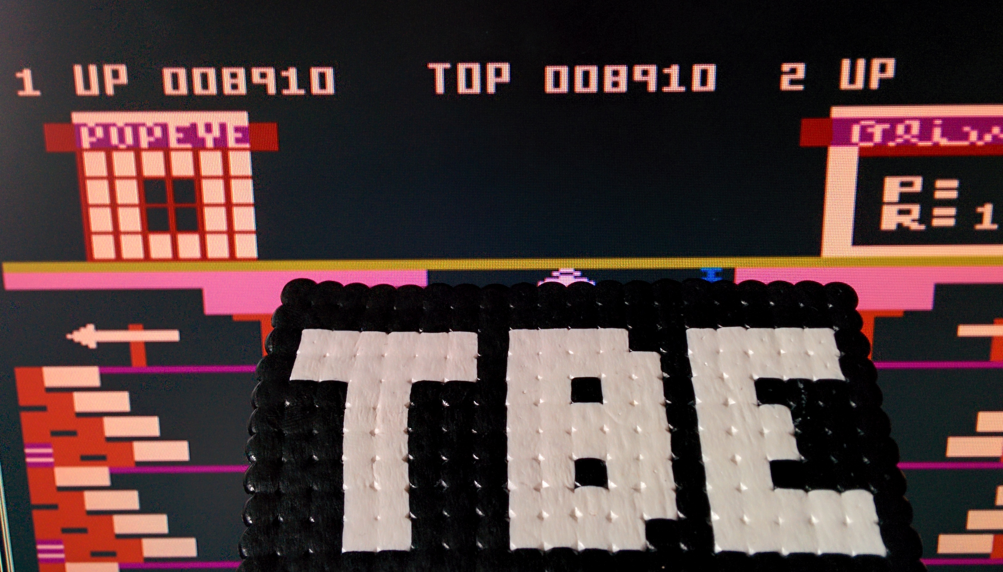 Sixx: Popeye (Atari 400/800/XL/XE Emulated) 8,910 points on 2014-10-25 04:51:26