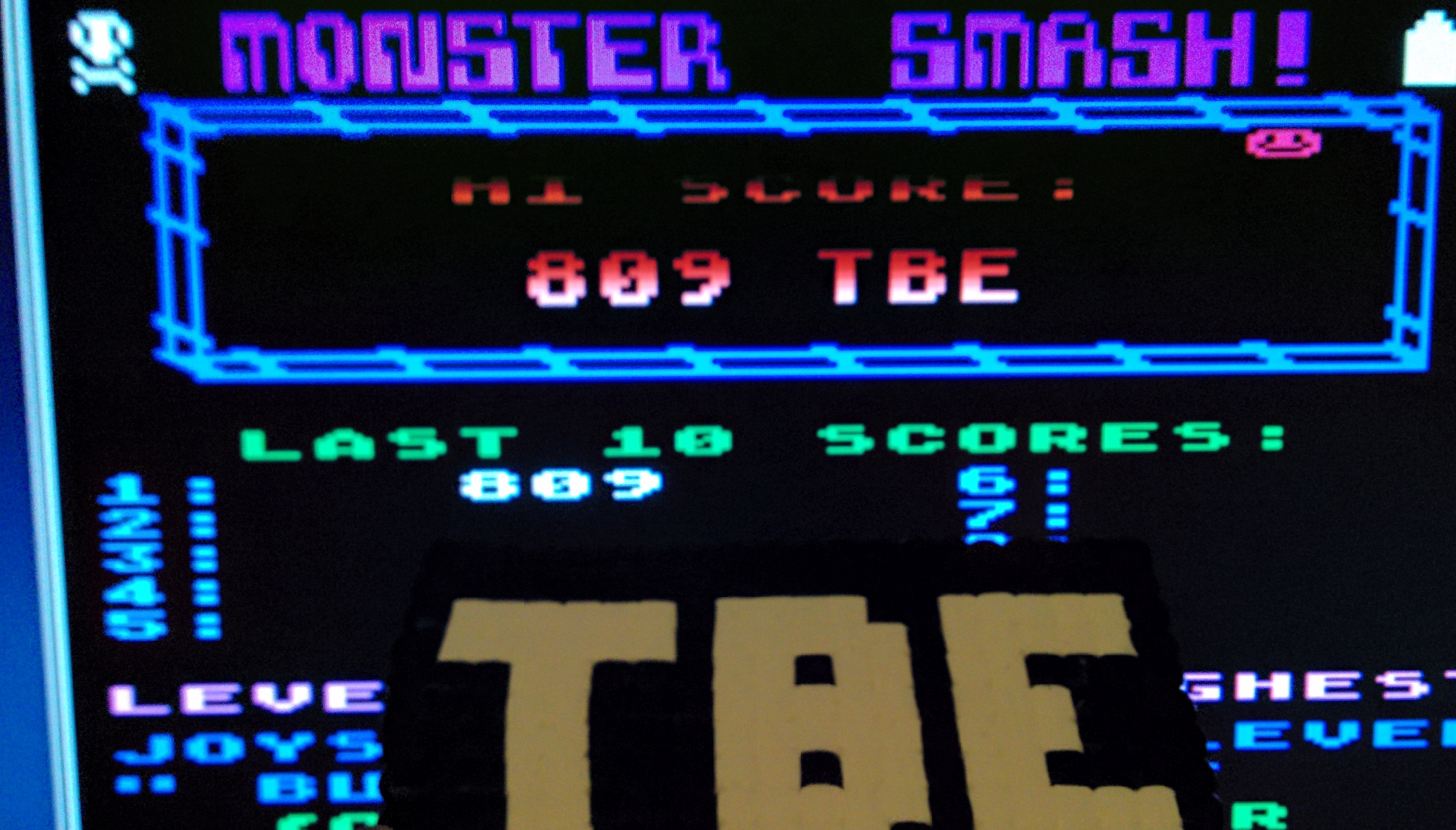 Sixx: Monster Smash! (Atari 400/800/XL/XE Emulated) 809 points on 2014-10-25 13:46:02