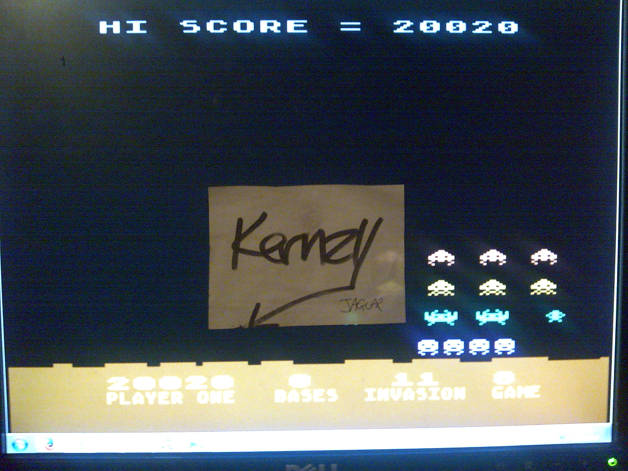 kernzy: Deluxe Invaders: Game 8 (Atari 400/800/XL/XE Emulated) 20,020 points on 2014-10-29 07:53:11