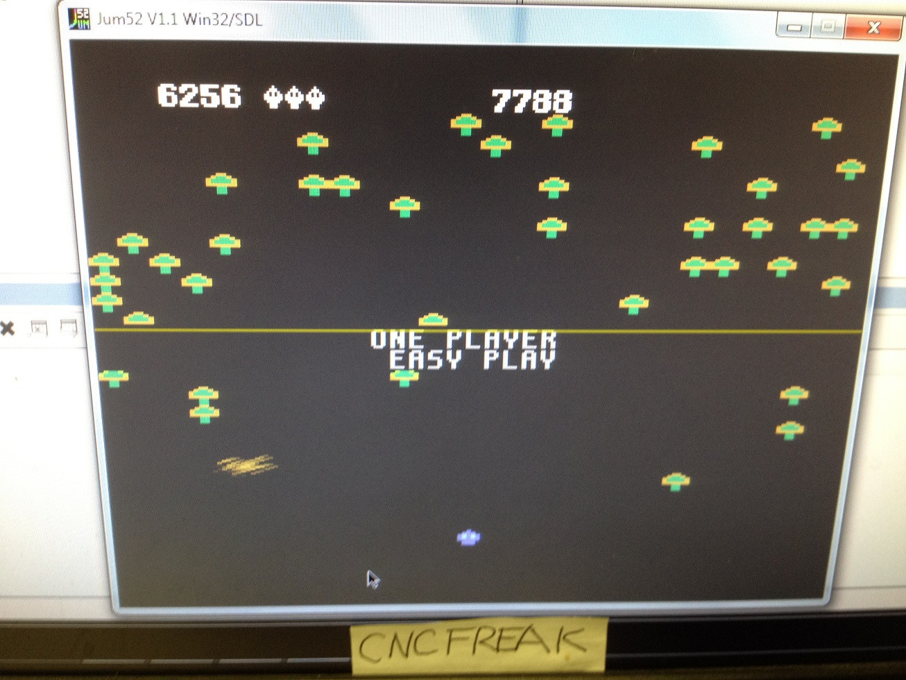 cncfreak: Centipede: Easy (Atari 5200 Emulated) 6,256 points on 2013-10-14 14:40:00
