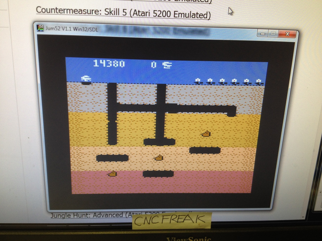 cncfreak: Dig Dug: Carrot Start (Atari 5200 Emulated) 14,380 points on 2013-10-14 14:50:34