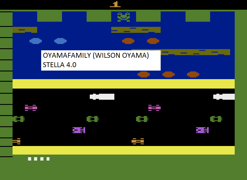 Frogger (Atari 2600 Emulated Novice/B Mode) high score by oyamafamily.