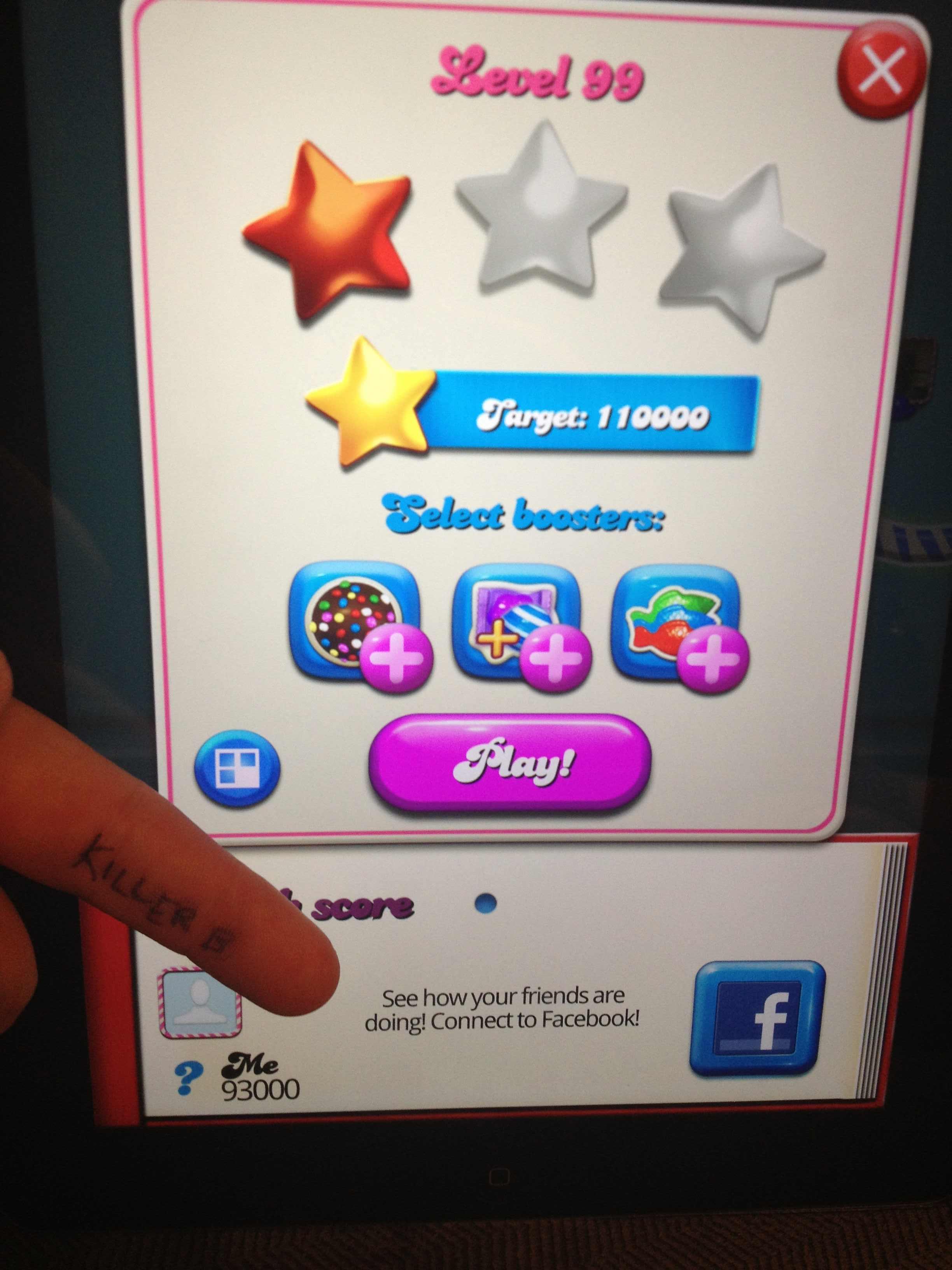 Candy Crush Saga: Level 099 93,000 points