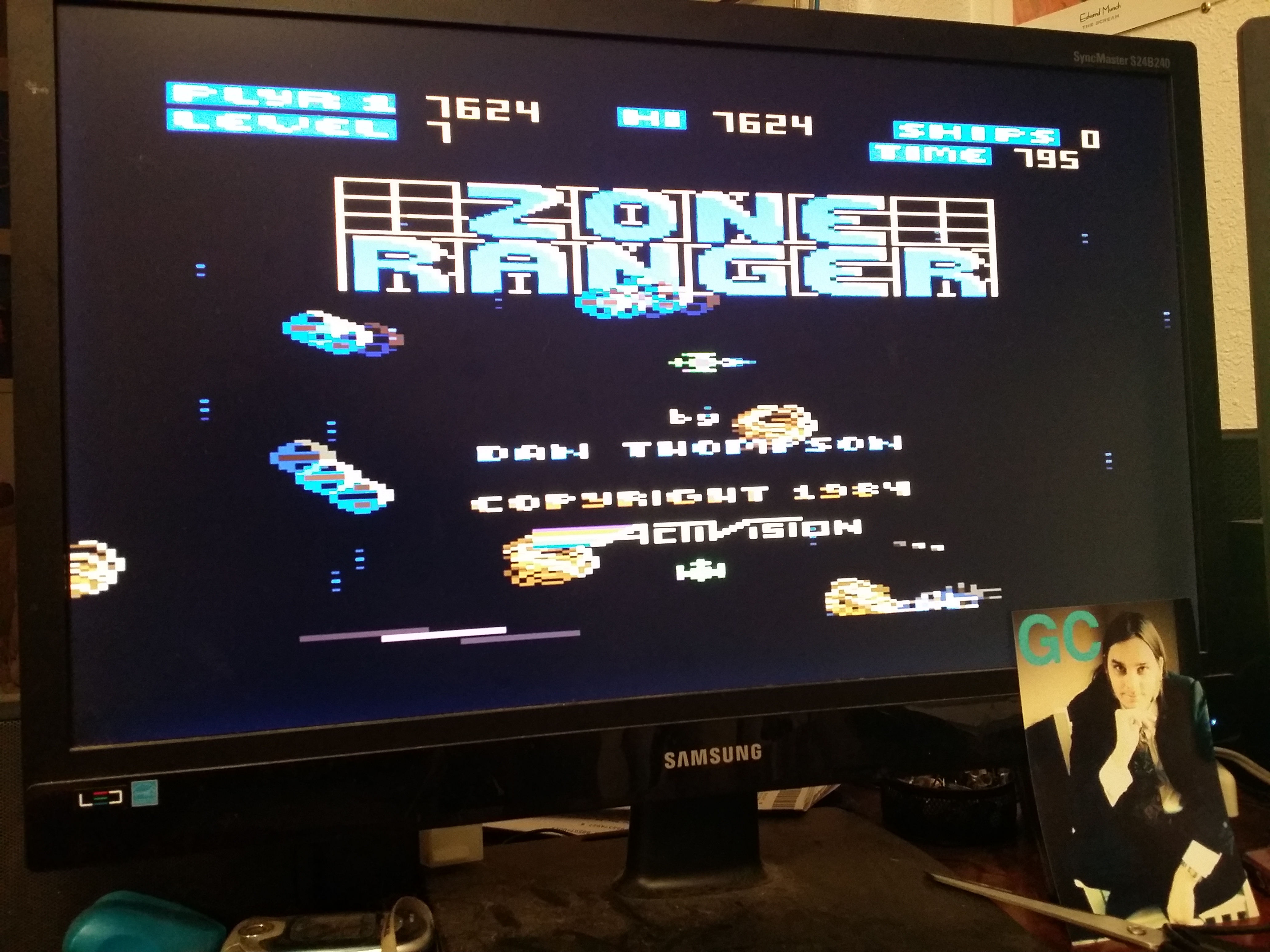 glenncase: Zone Ranger (Atari 5200 Emulated) 7,624 points on 2014-11-18 20:02:37