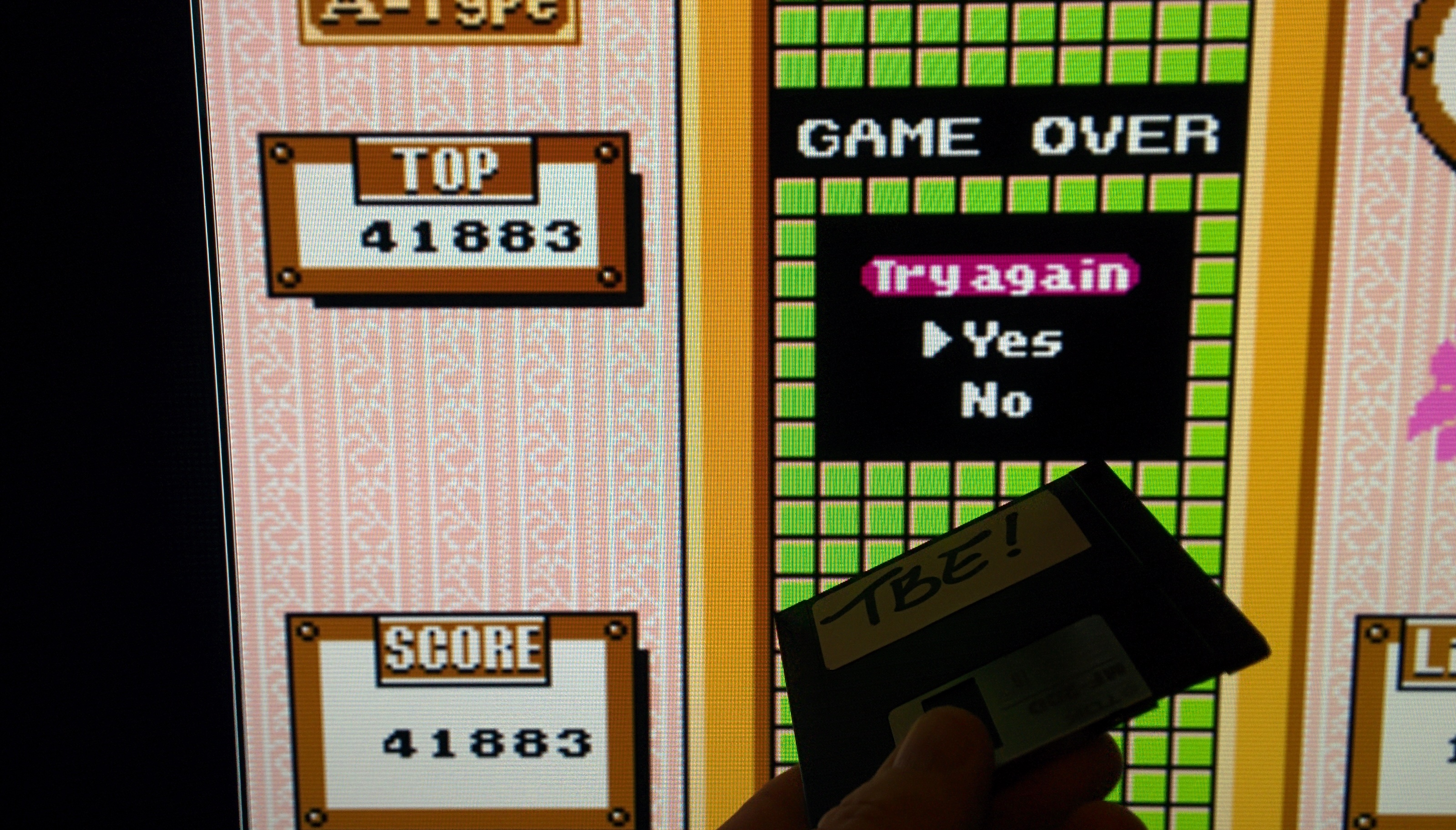 Sixx: Tetris 2 [BPS]: Type-A: Level 0 Start (NES/Famicom Emulated) 41,883 points on 2014-11-26 00:21:02